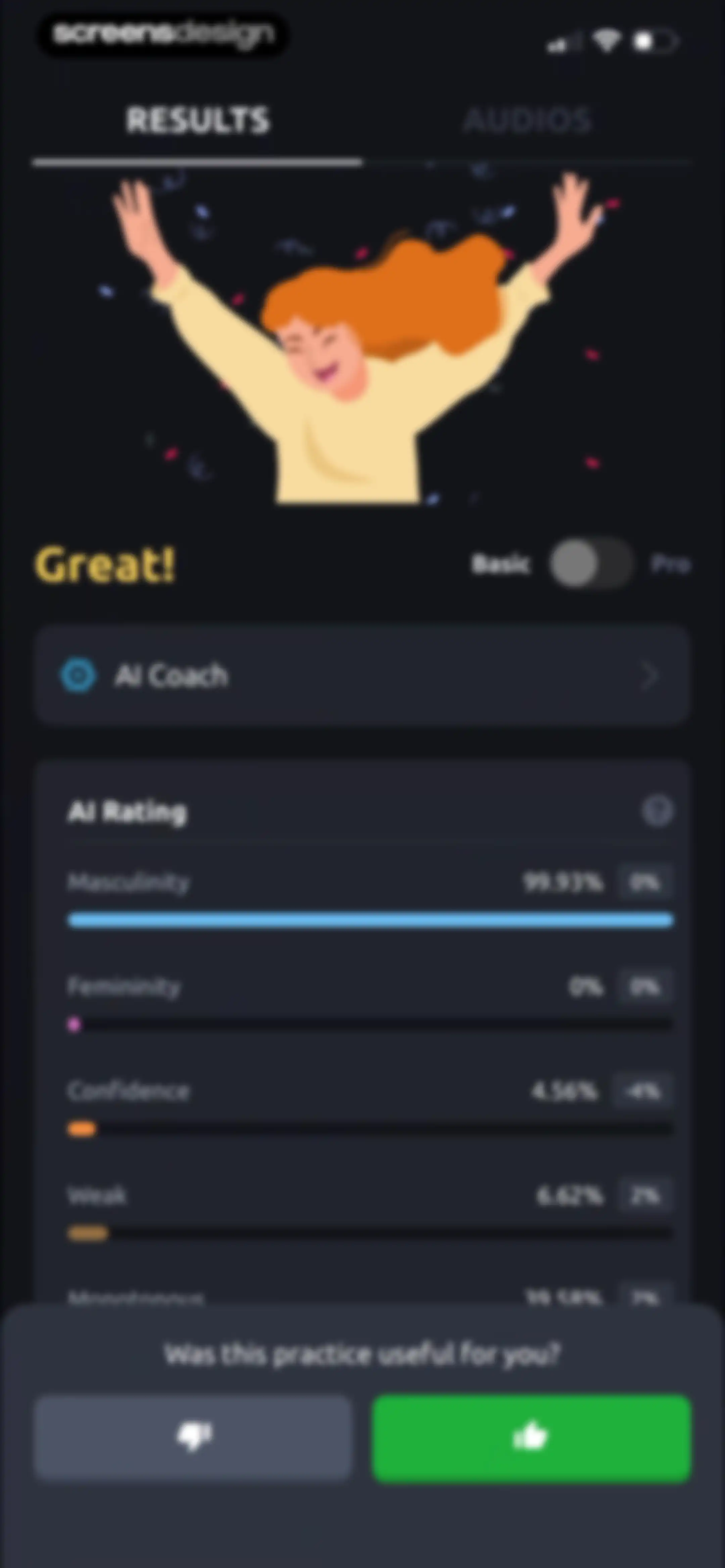 Vocal Image: AI Speaking Coach screen 162