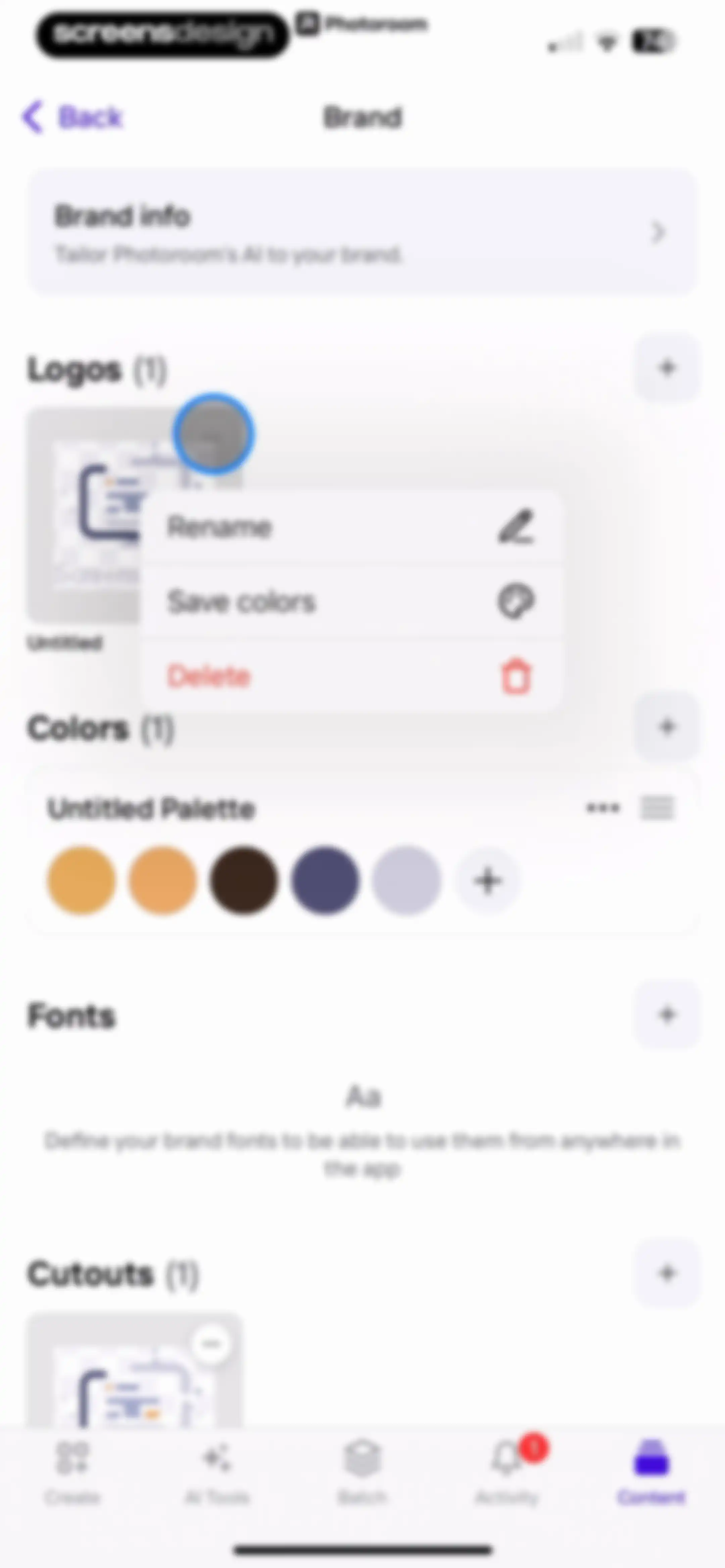 Photoroom: AI Photo Editor screen 113