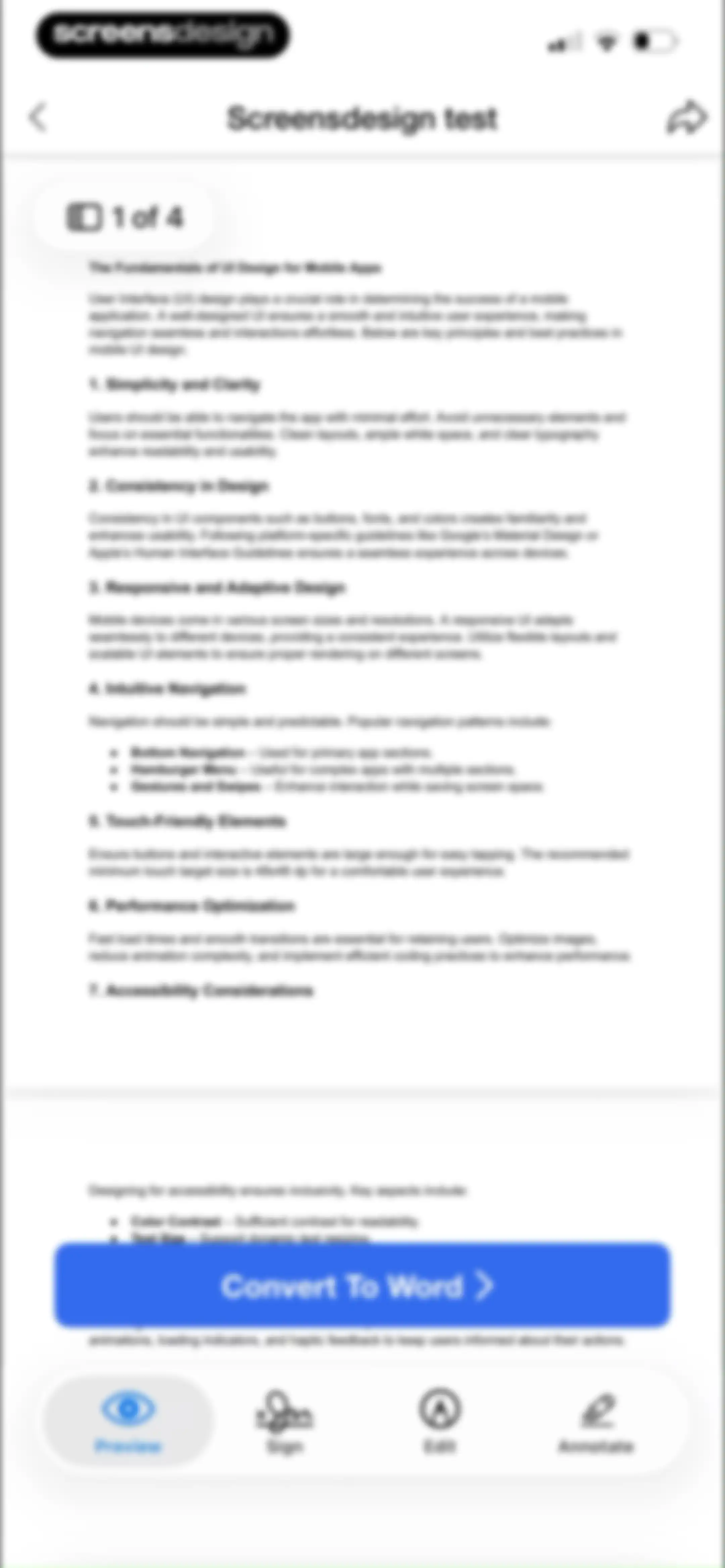 PDF Editor: Read, Scan & Sign screen 115