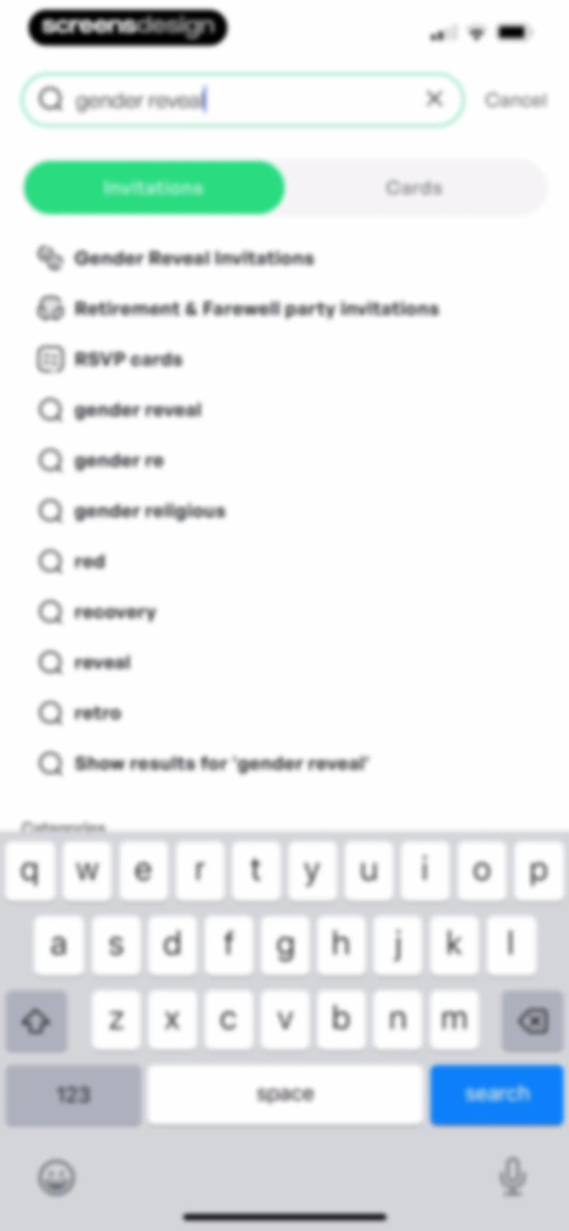 Invitation Maker: Cards & RSVP screen 62