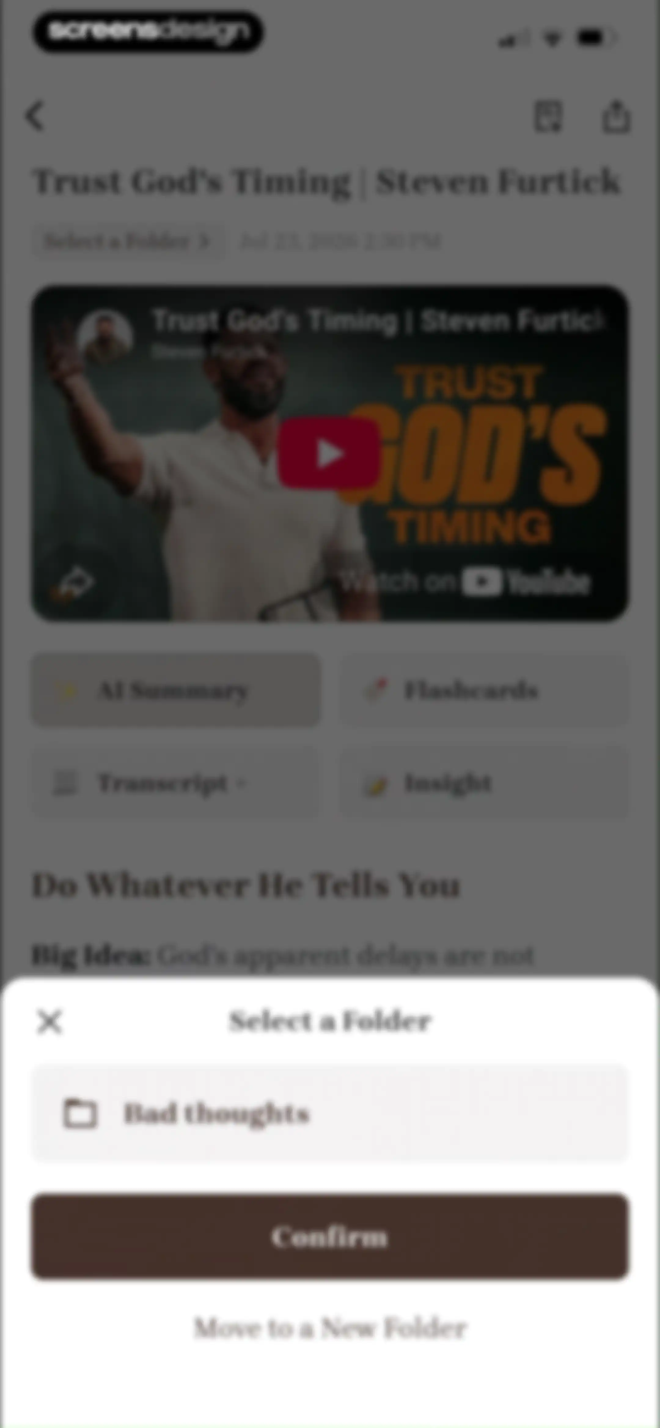Bible Note: Sermon Notes screen 79