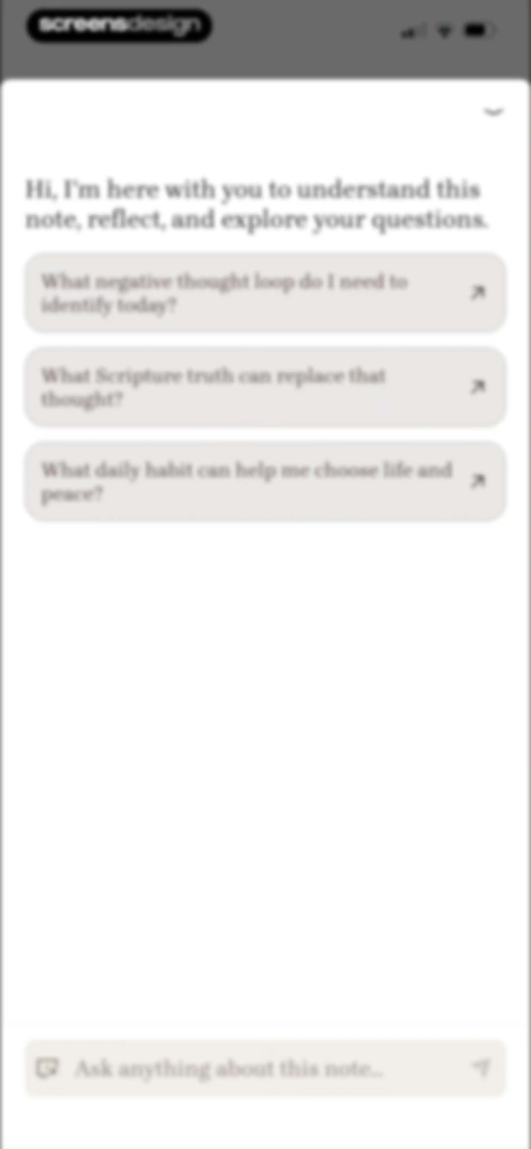 Bible Note: Sermon Notes screen 37