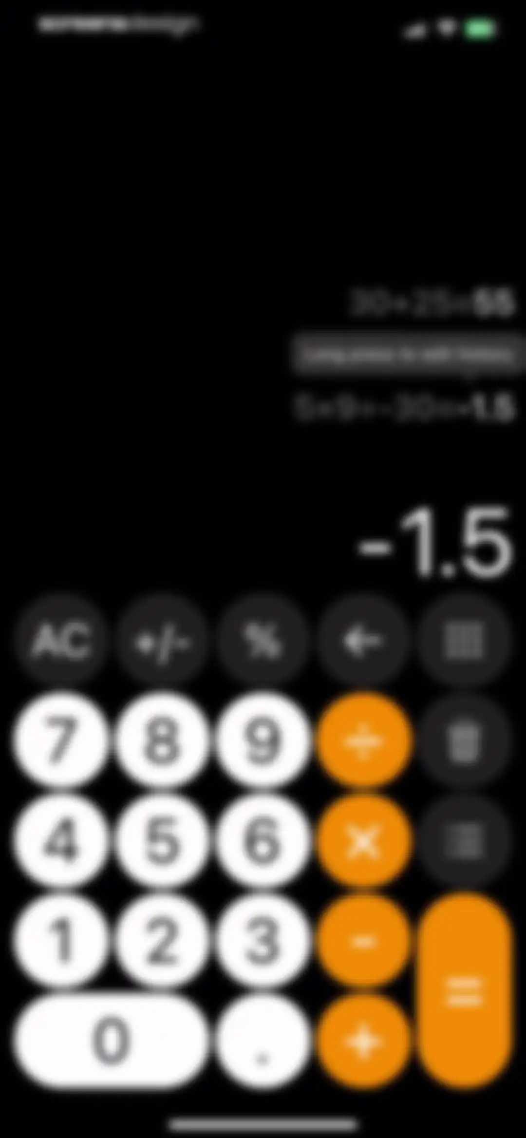 Calculator with History + screen 3