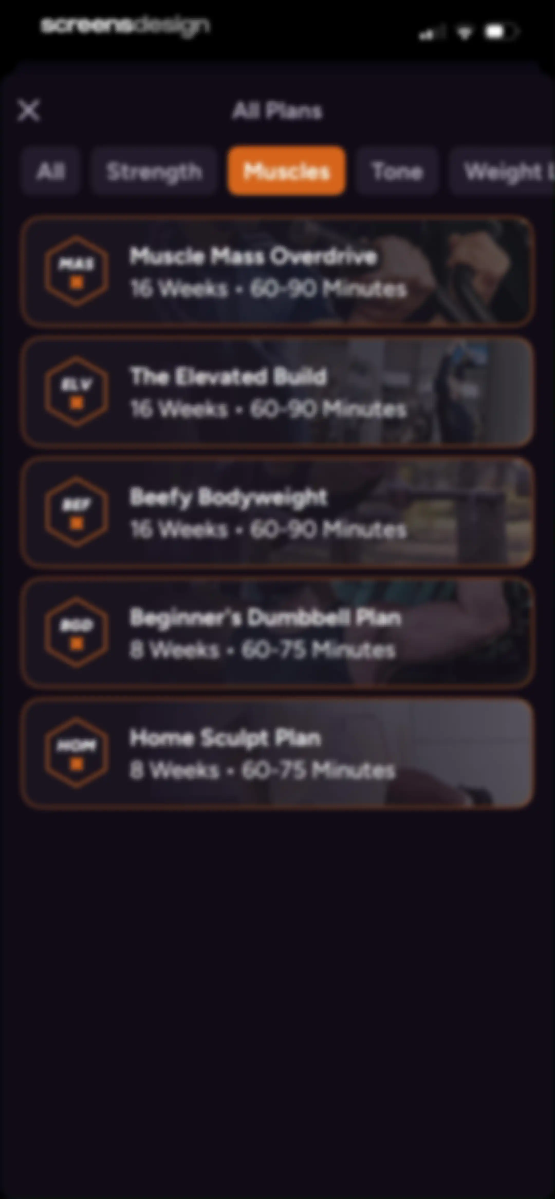 Liftoff - Ranked Gym Workouts screen 180