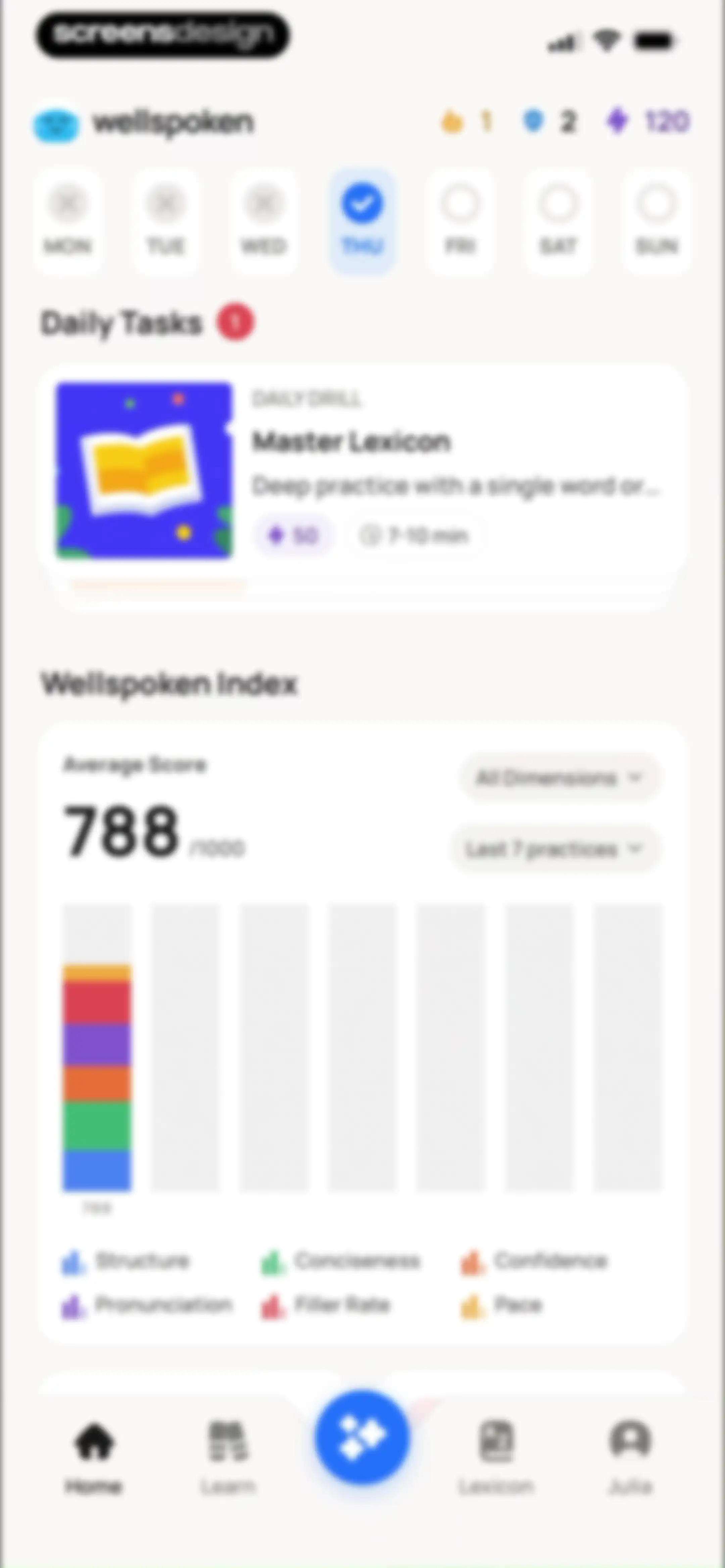 Wellspoken: Articulation Coach screen 127