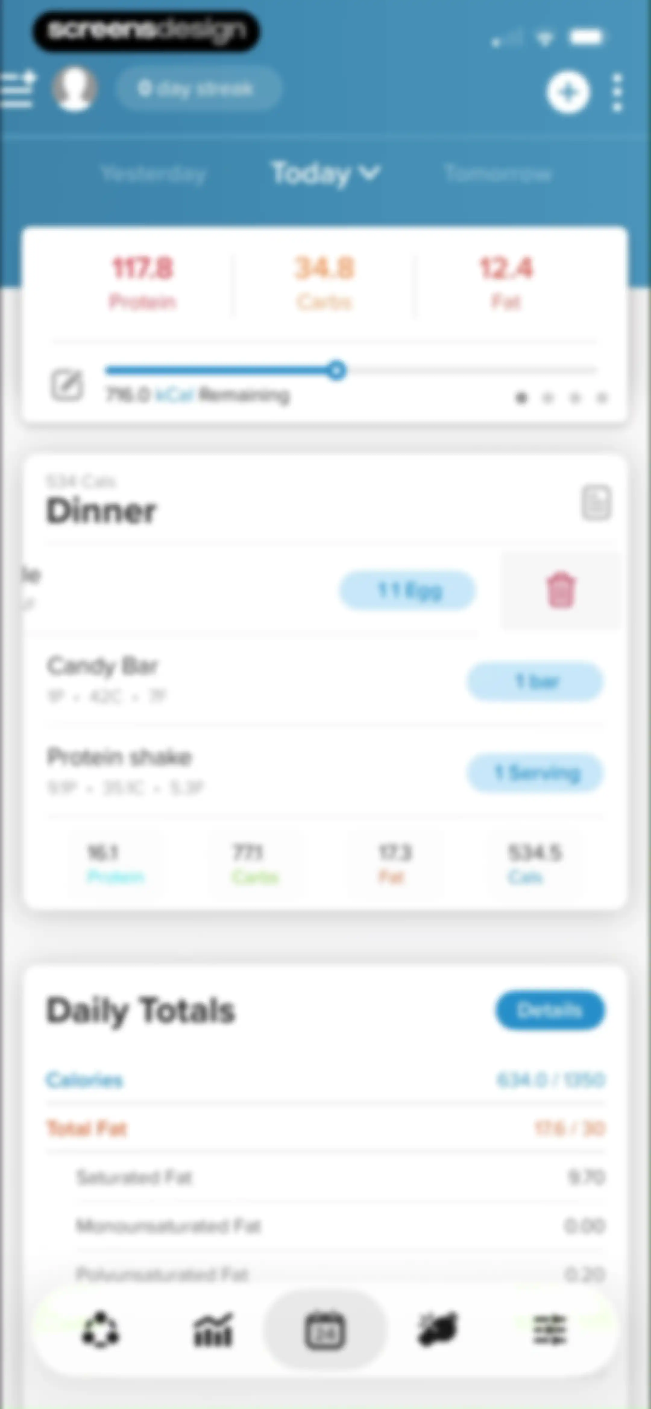 My Macros+ | Macro Tracker screen 103