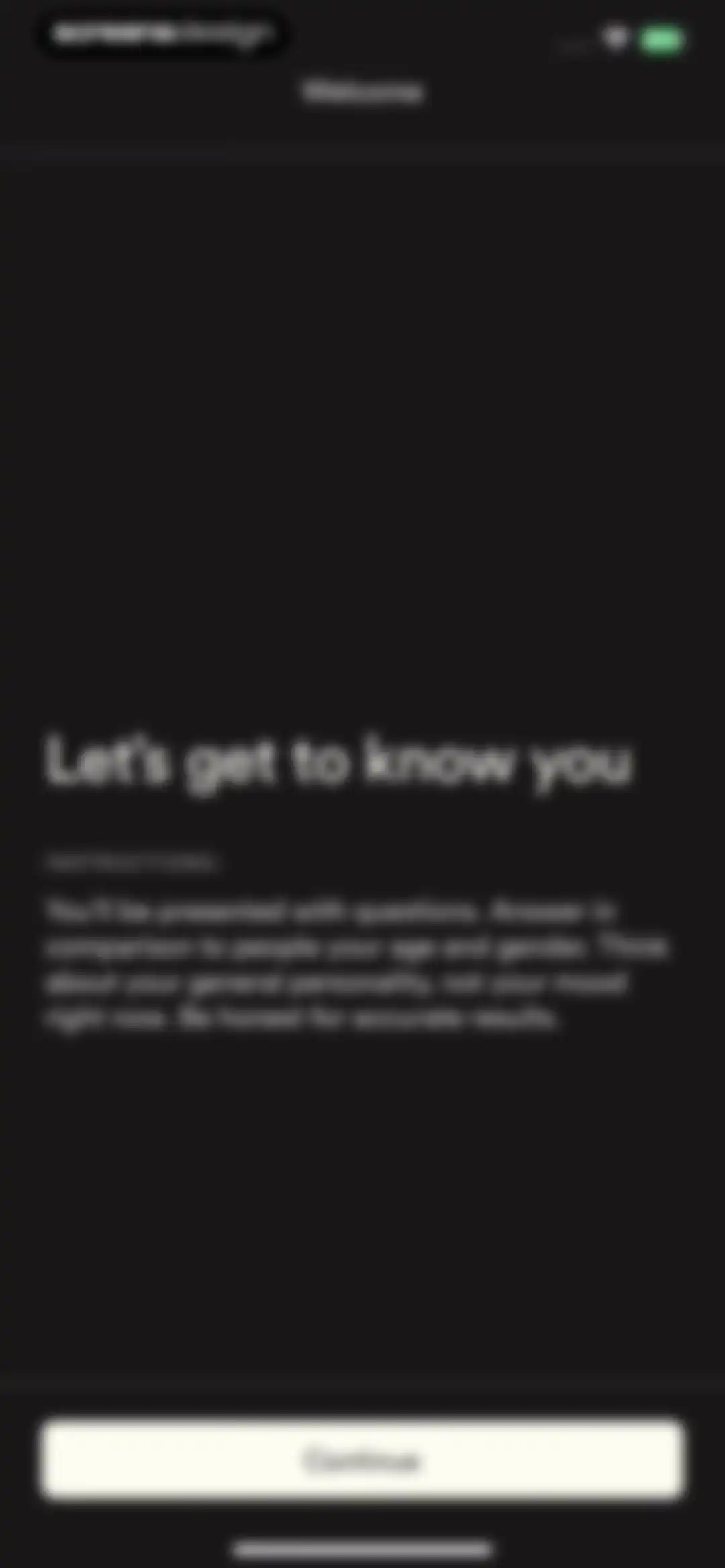 Dimensional: Personality Test screen 13