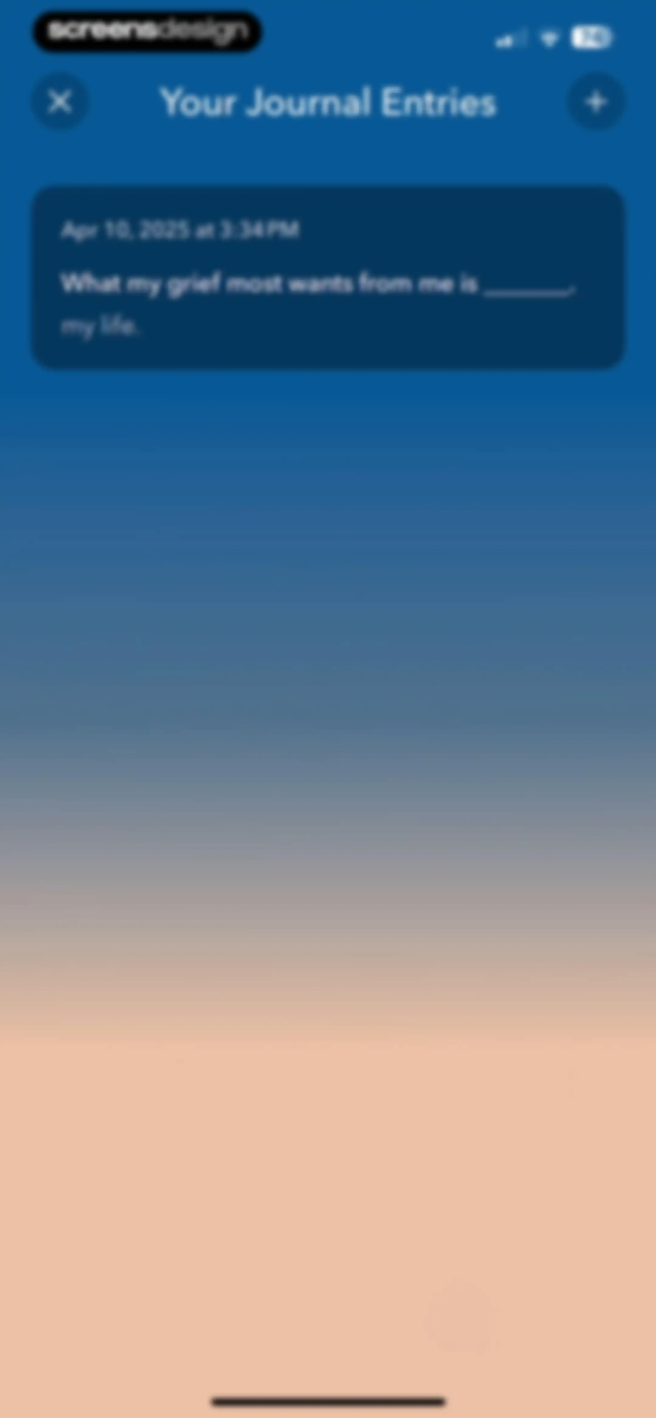 Calm screen 92