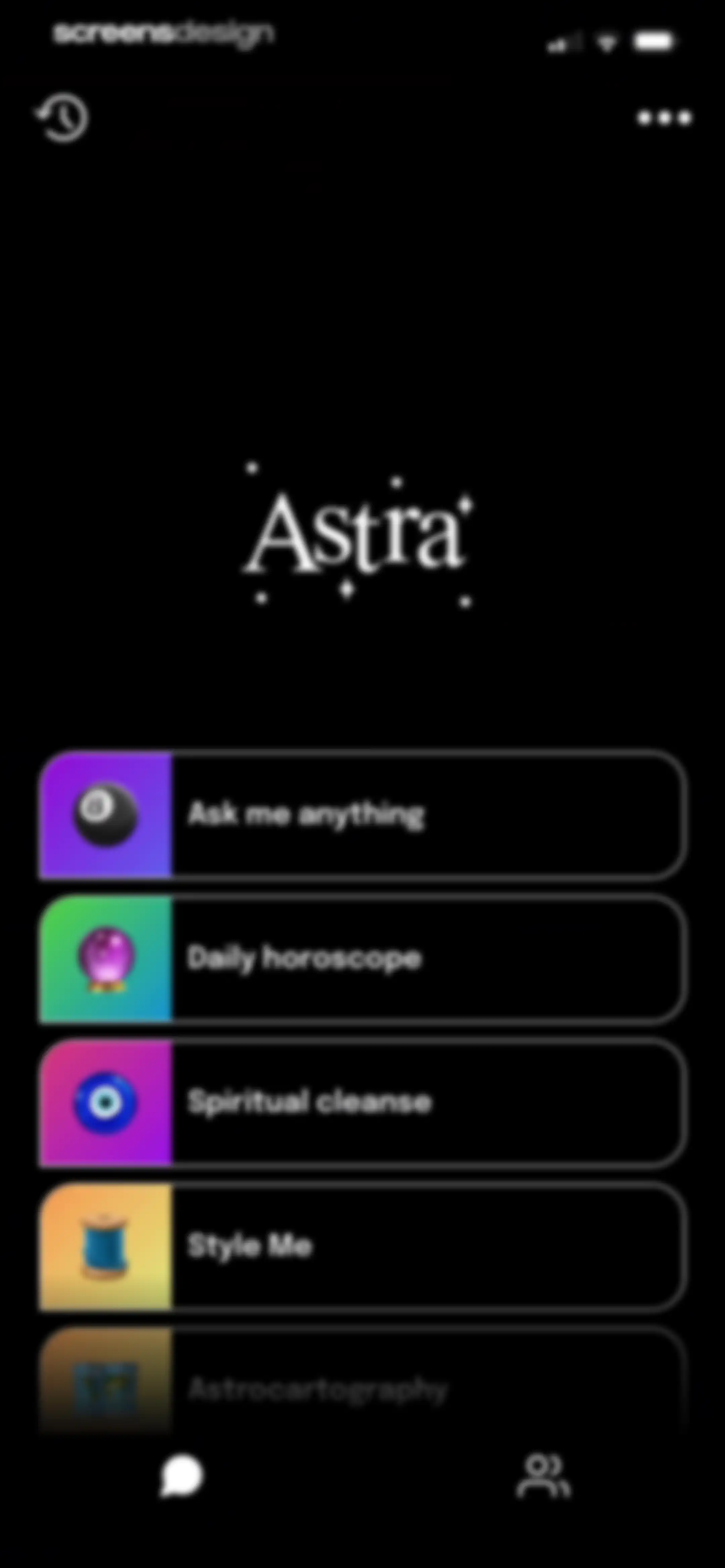Astra - Life Advice screen 17