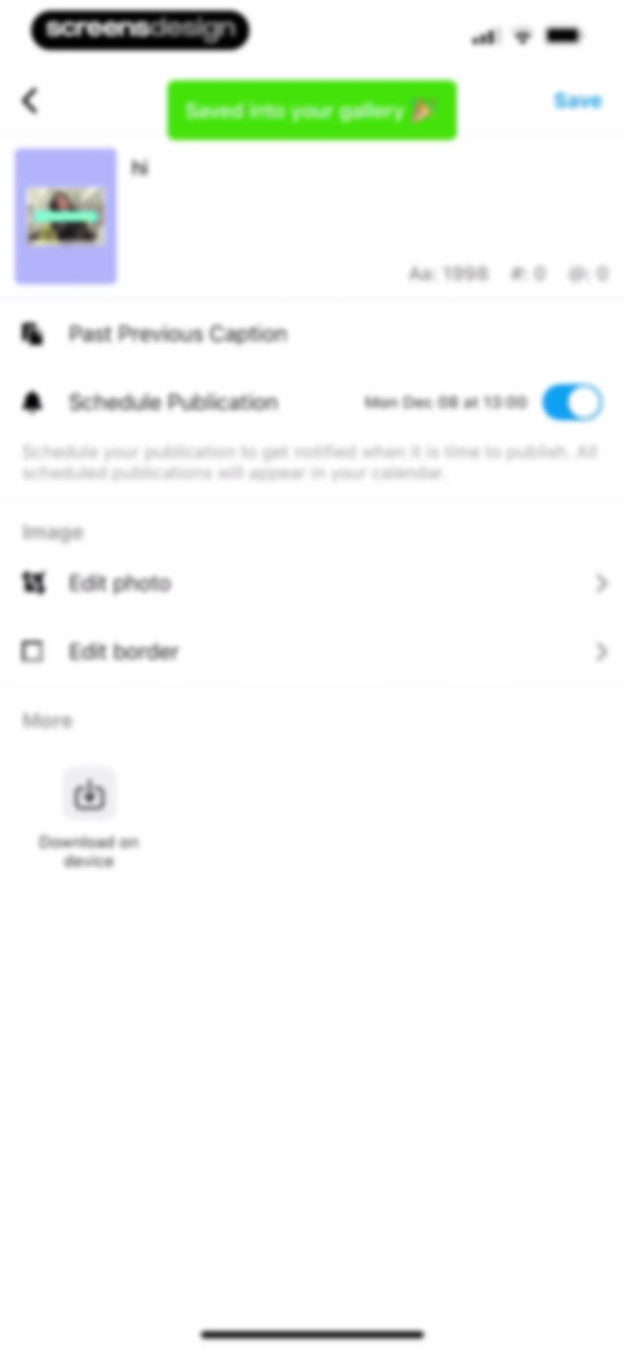 Feed Preview: Planner for IG screen 64
