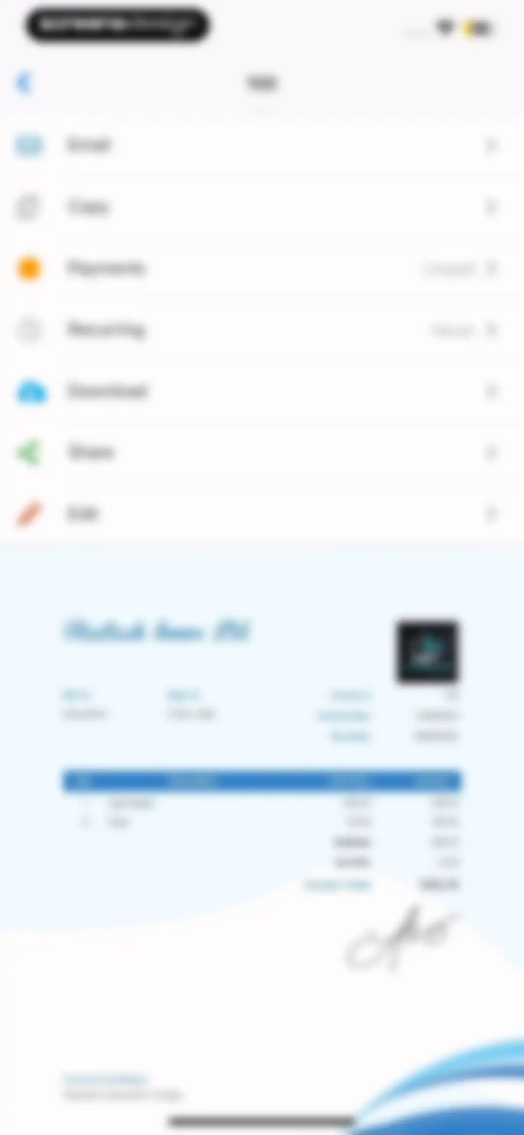 Invoice Maker by Invoice Home screen 30