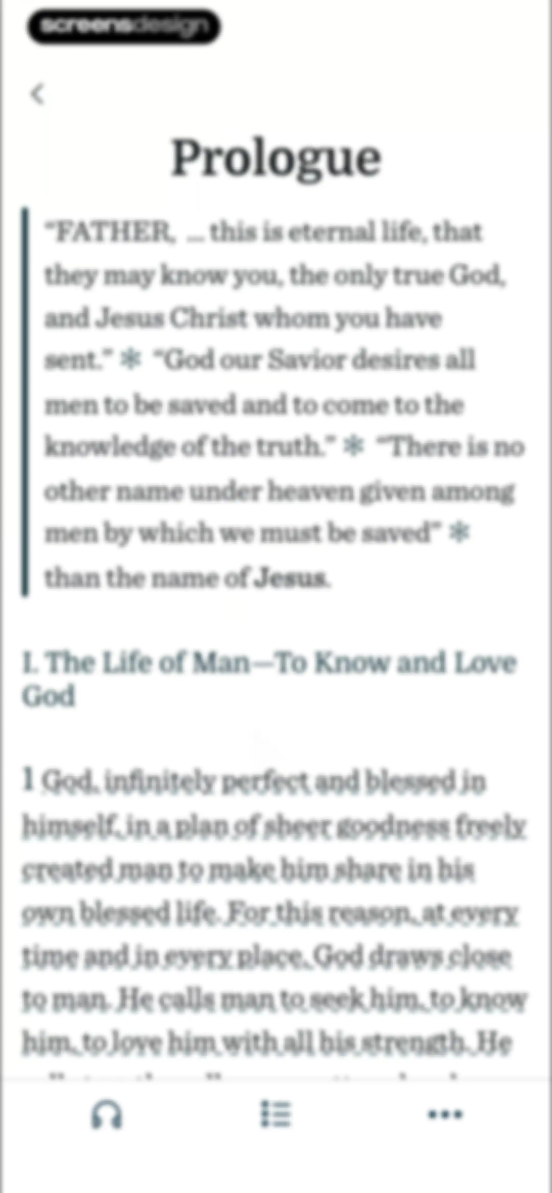 Ascension: Catholic Bible screen 101