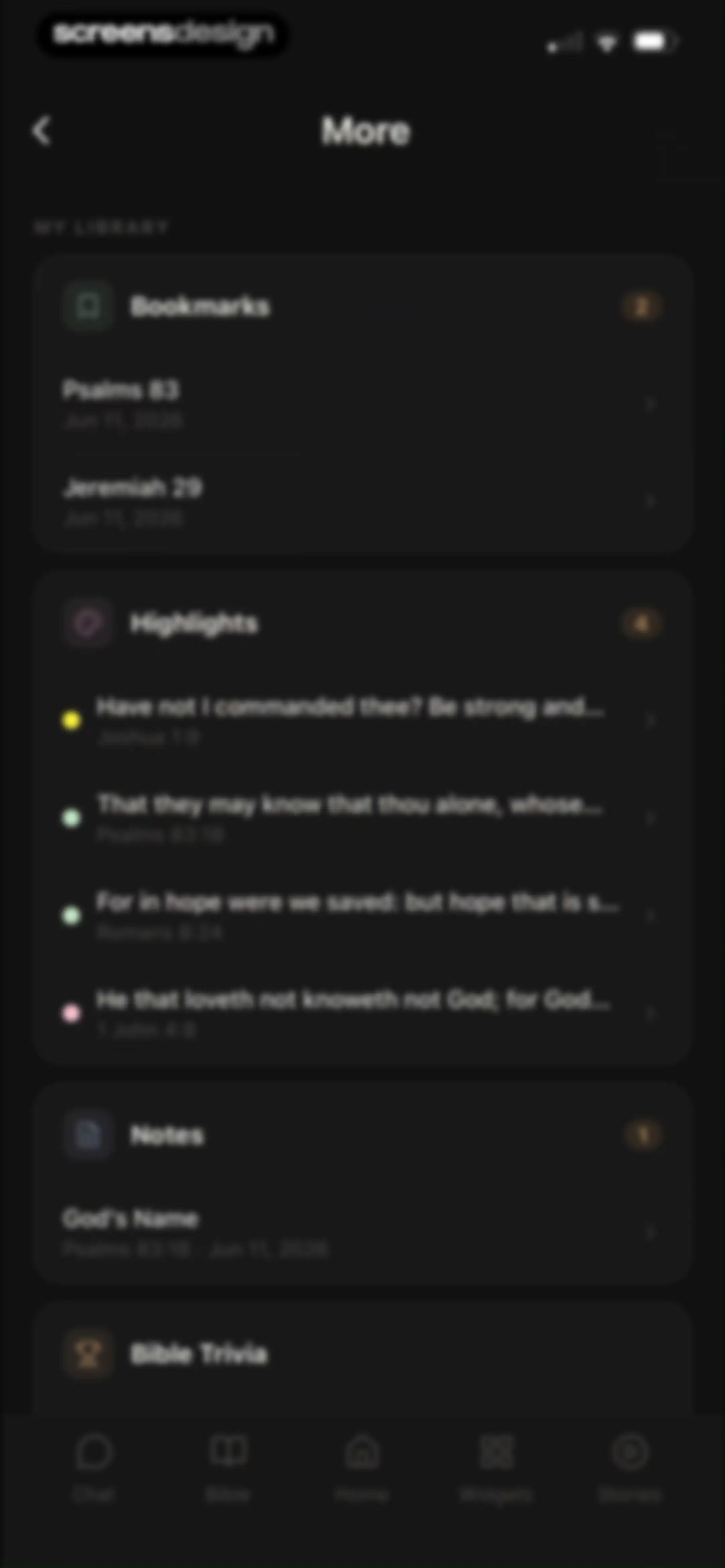 Holy Bible Widget: Daily Verse screen 125