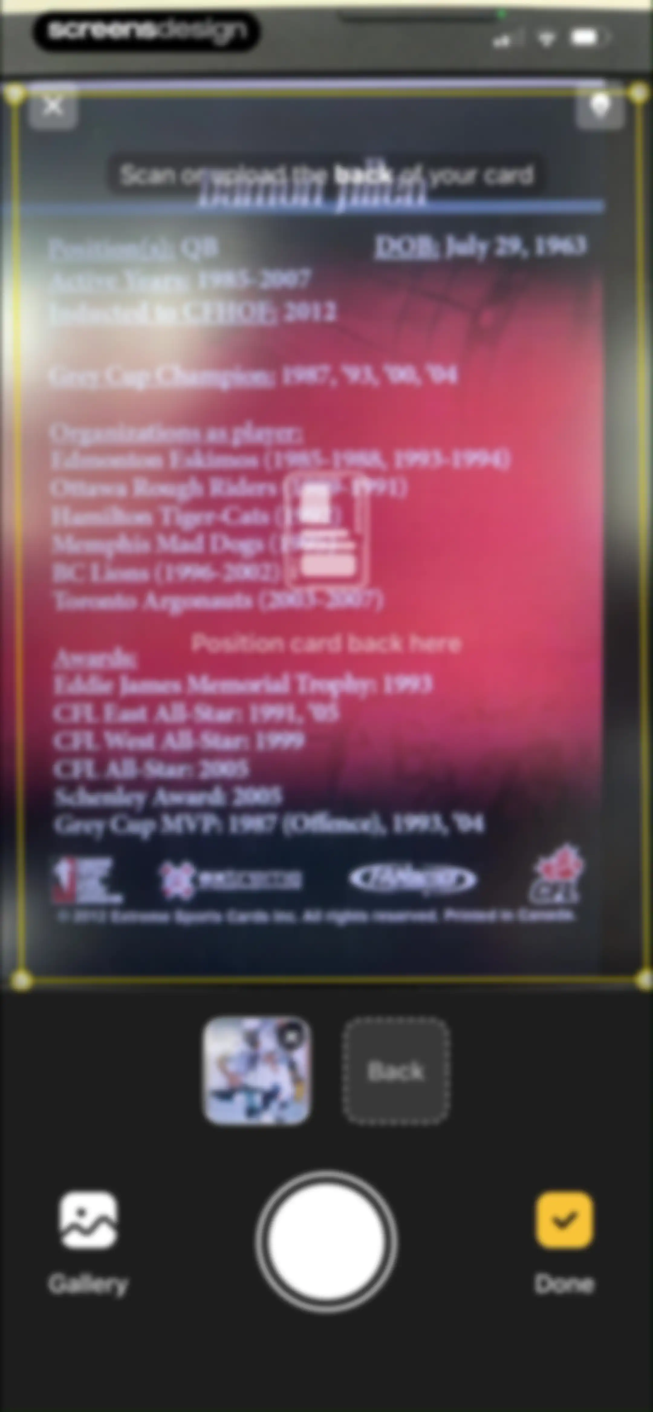 Sports Card Scanner: Spoly screen 18