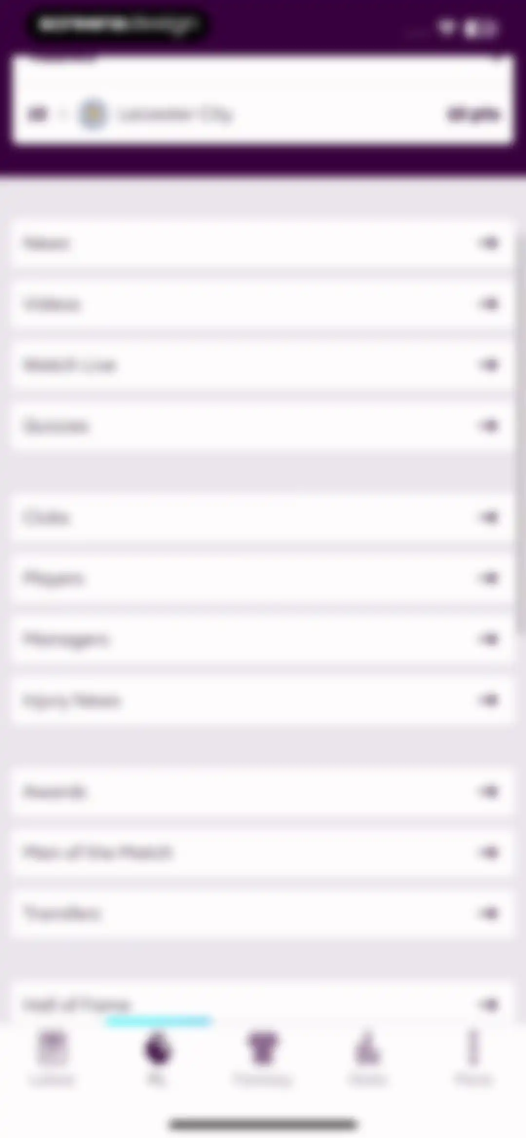 Premier League - Scores, News screen 79