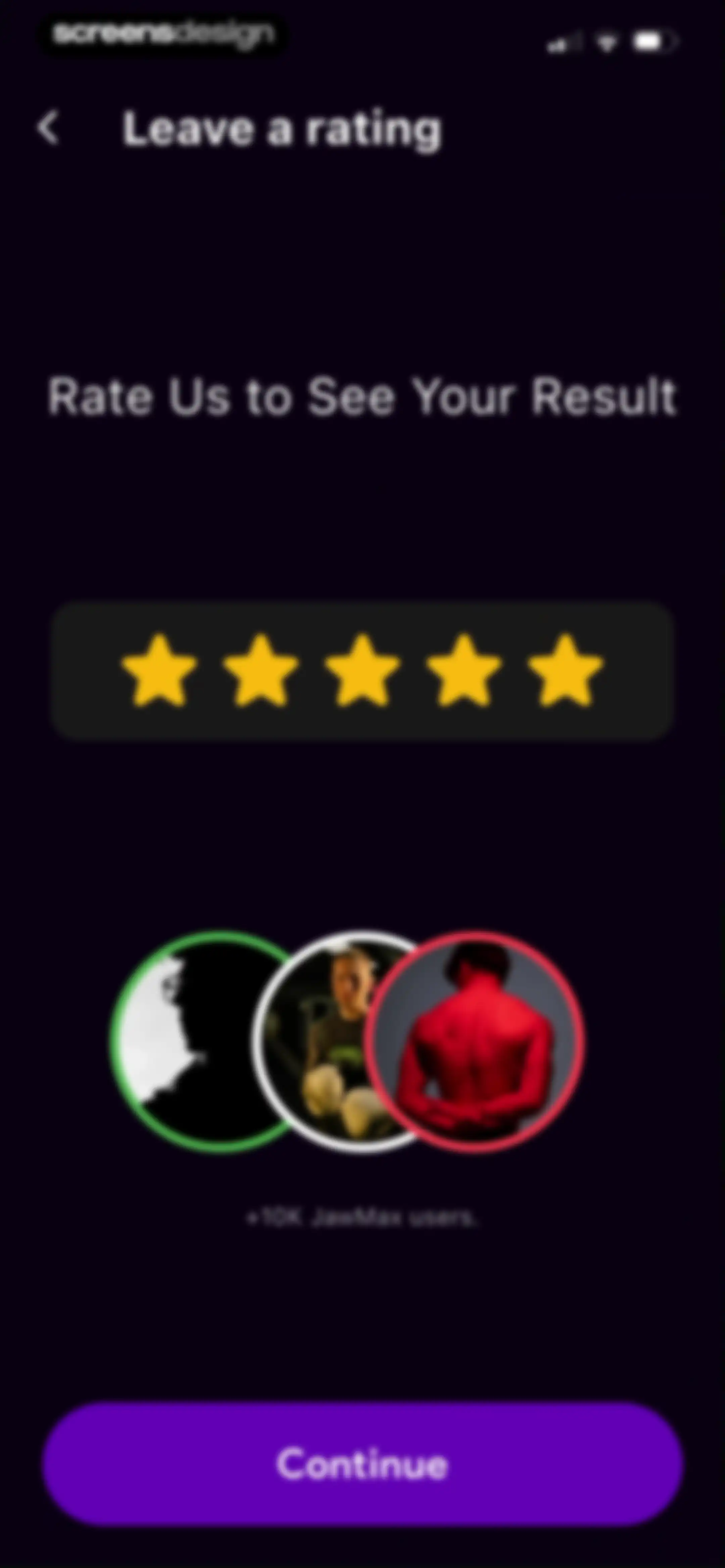 JawMax screen 26