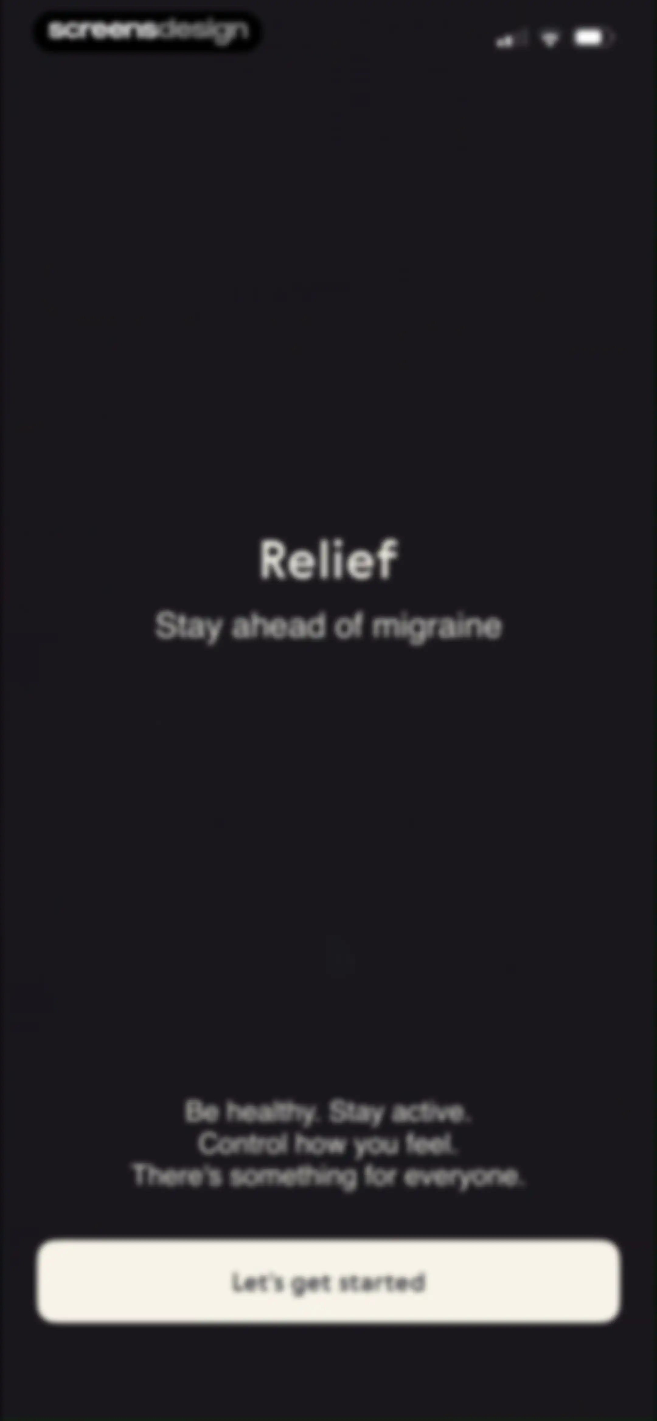 Relief - Migraine Tracker screen 3