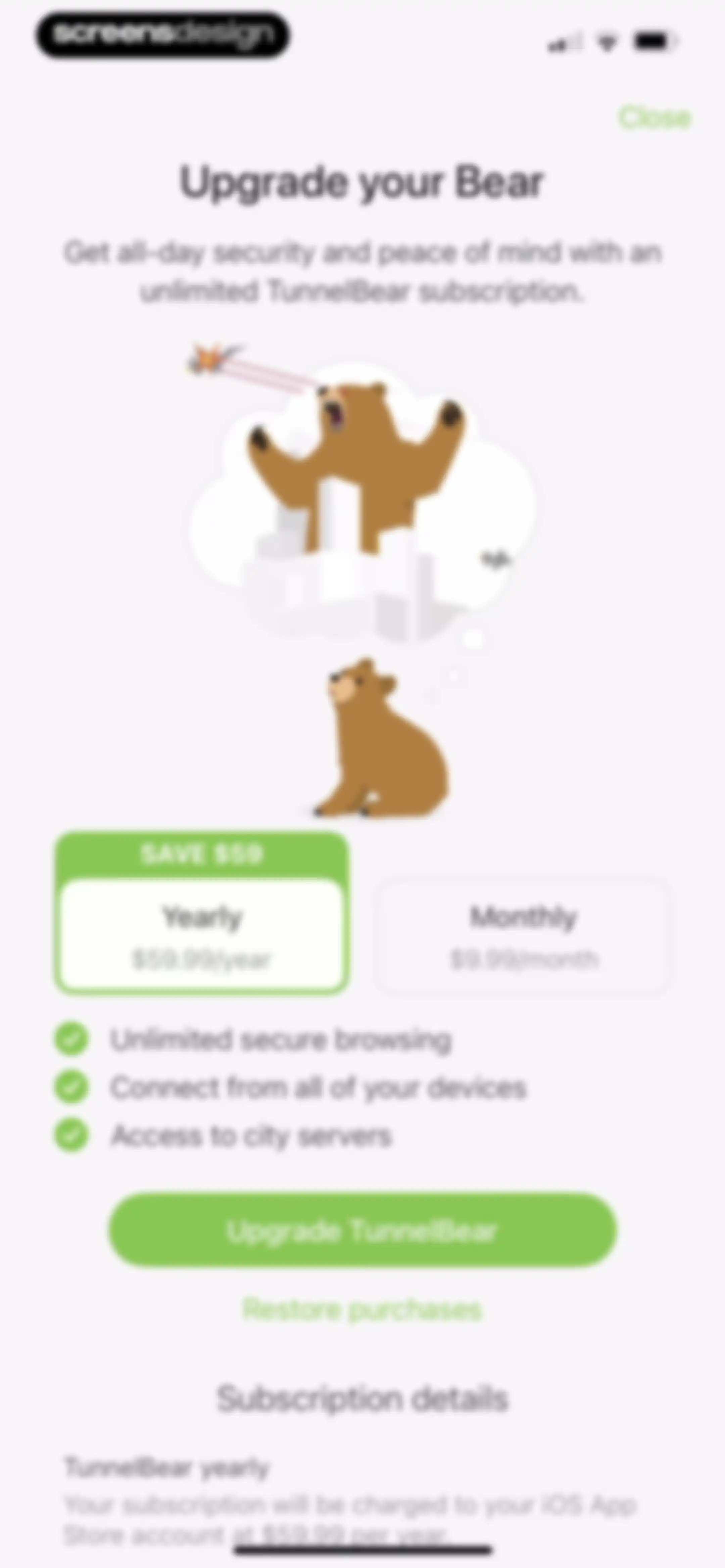 TunnelBear: Secure VPN & Wifi screen 6