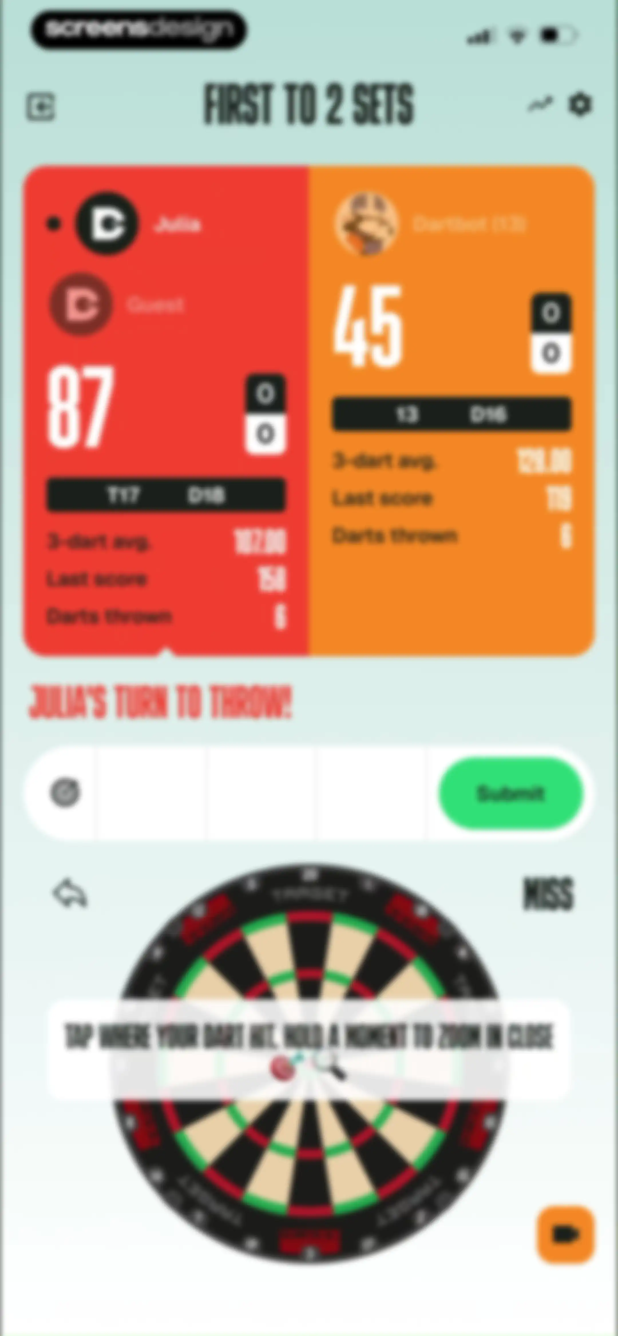 DartCounter screen 29
