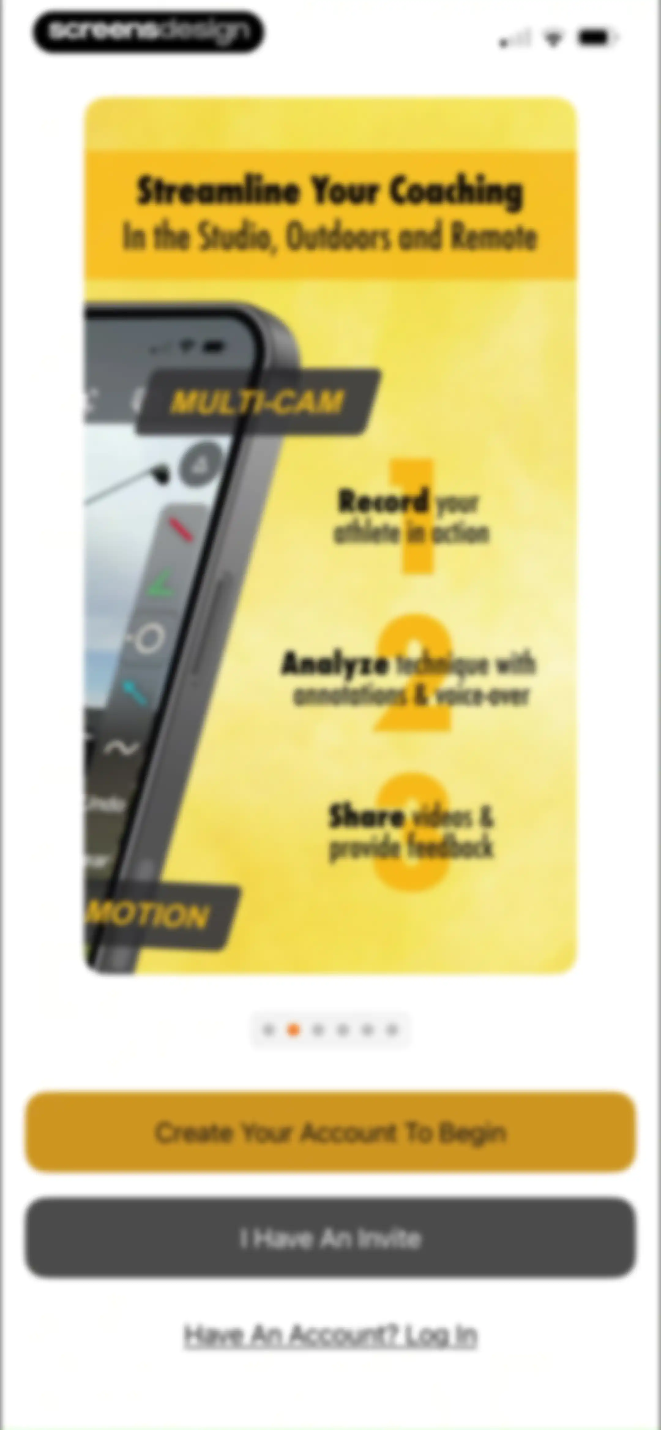 Onform: Video Analysis App screen 3