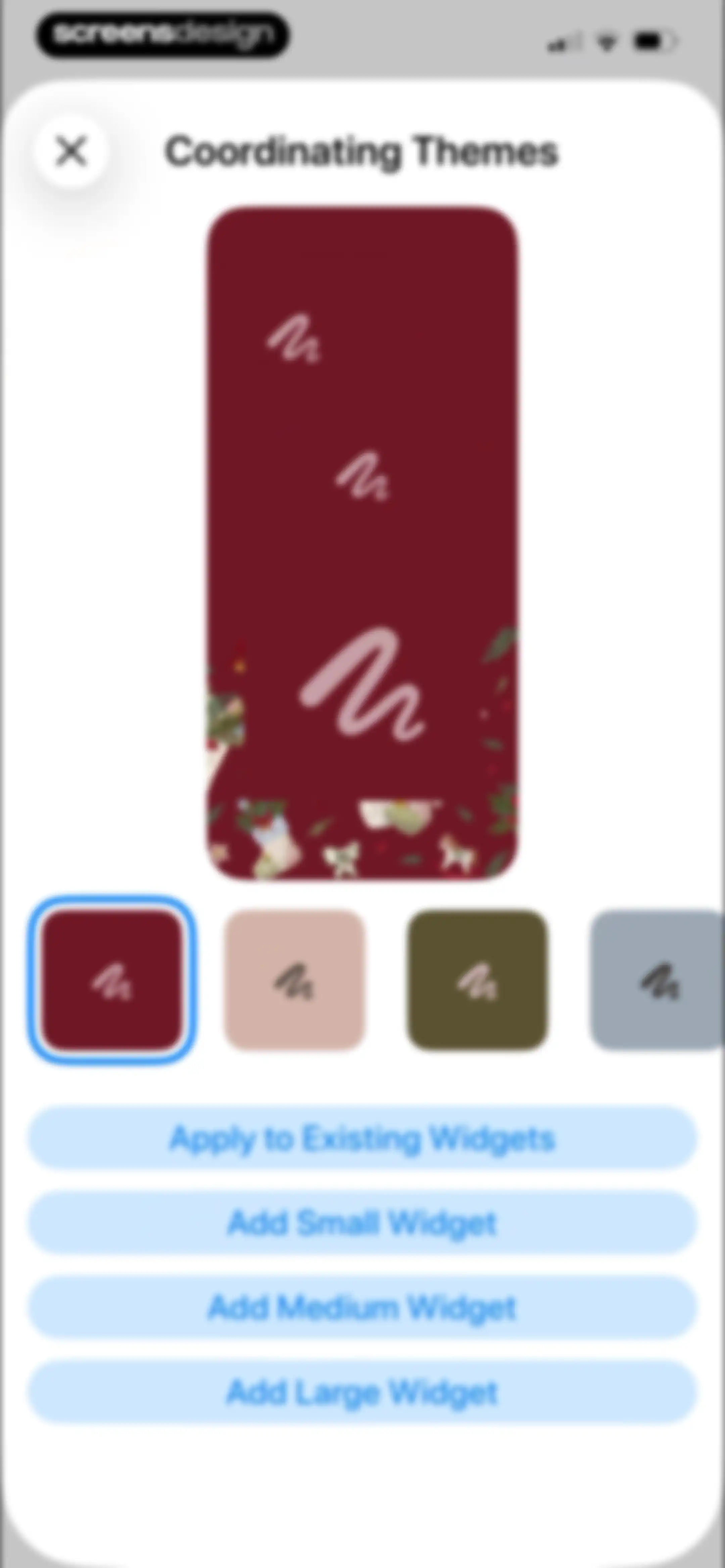 Widgetsmith screen 117