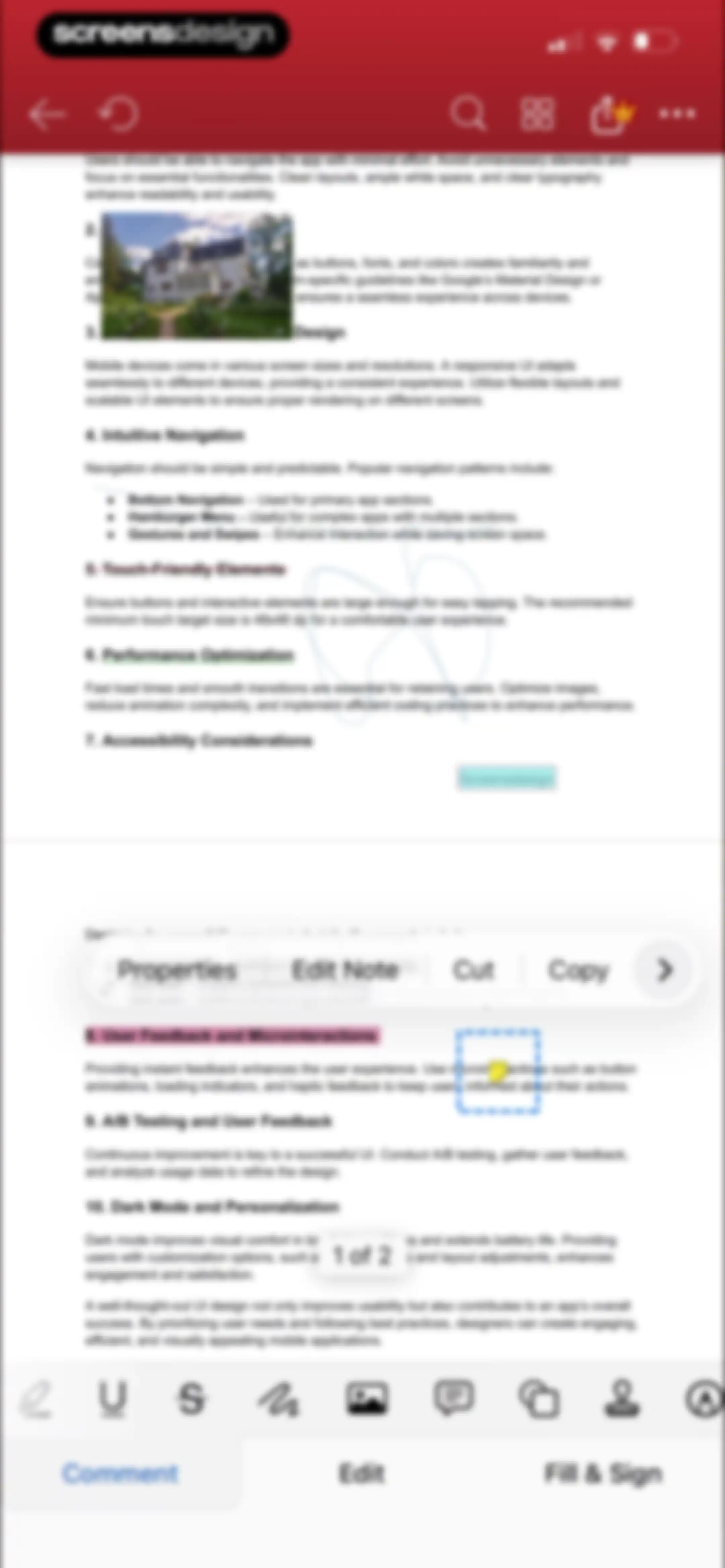 MobiPDF・PDF Text Editor・Reader screen 45