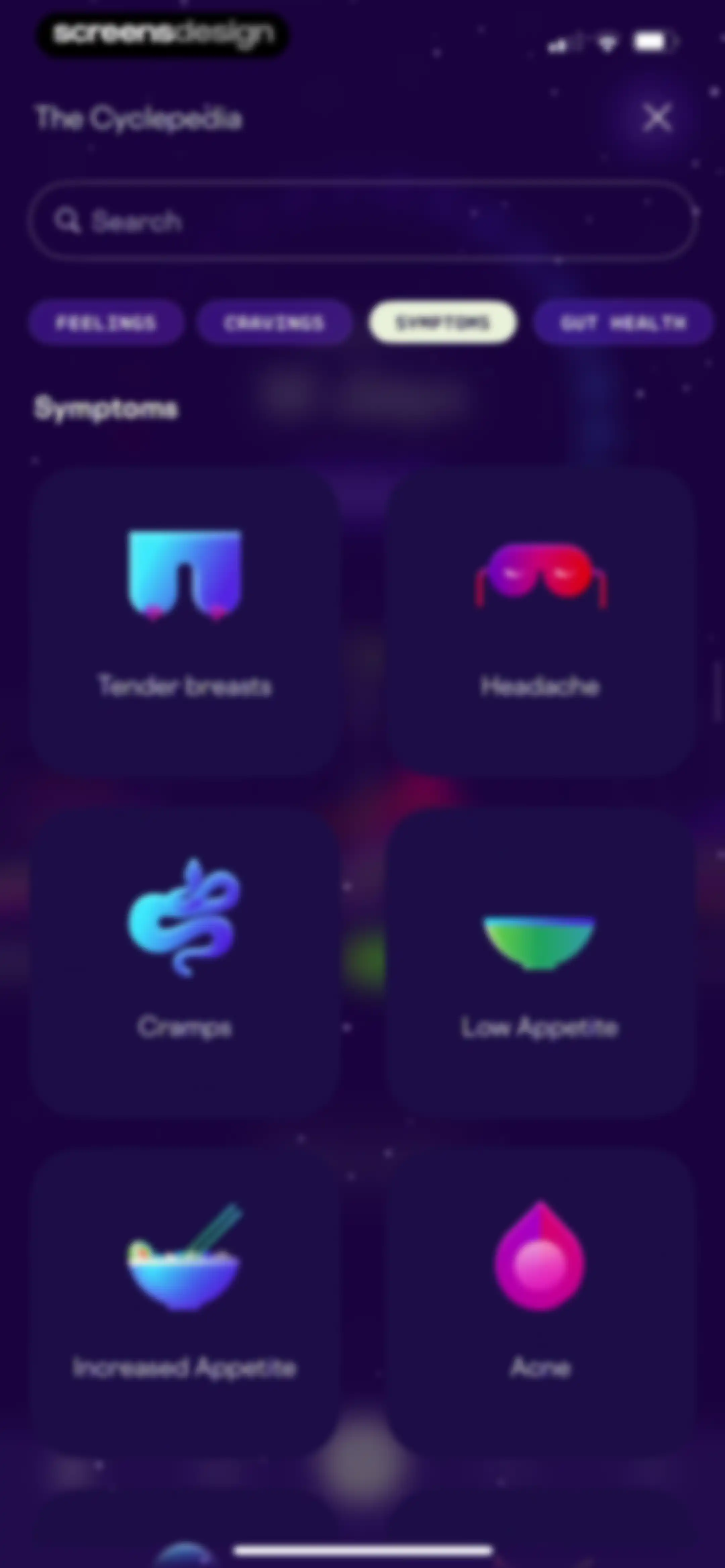 Stardust Period Tracker screen 40