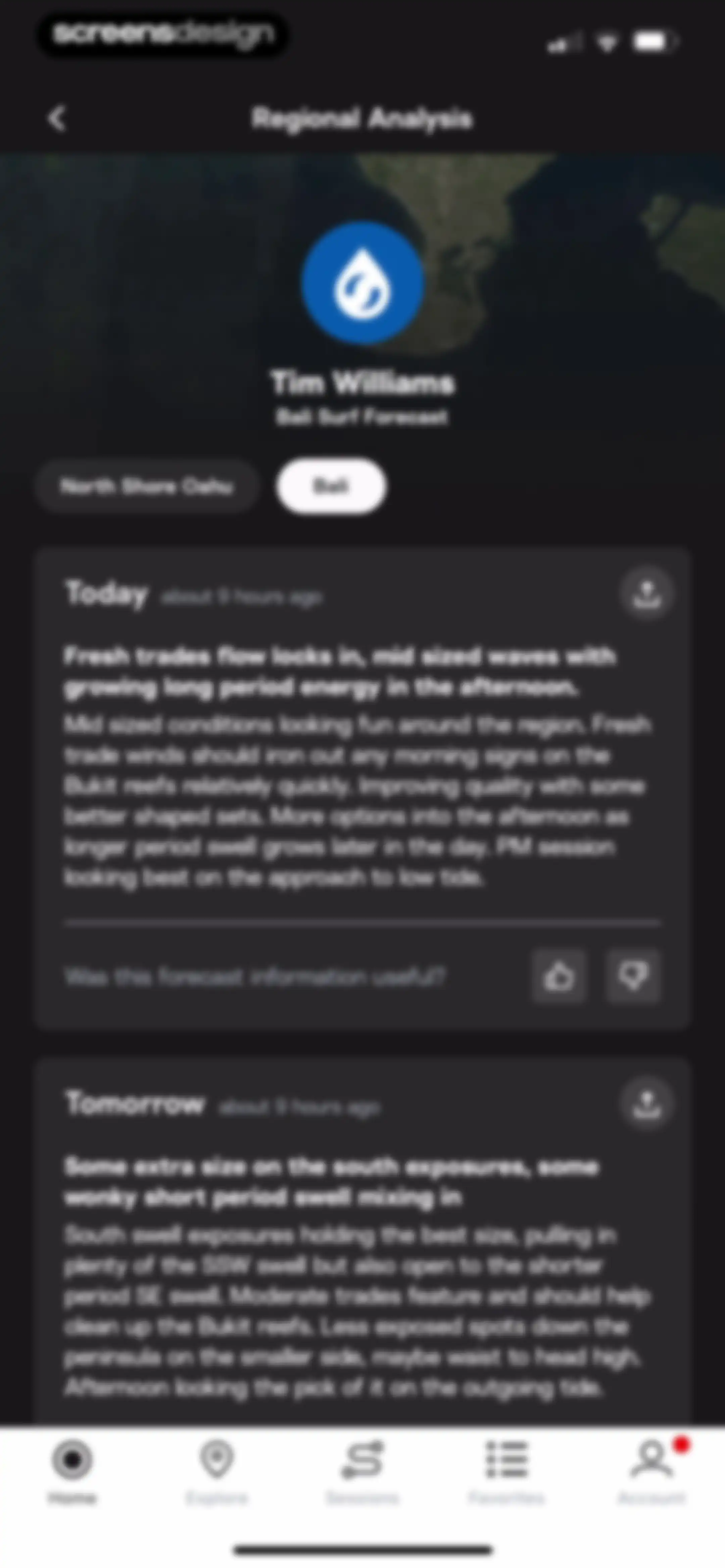 Surfline: Wave & Surf Reports screen 21