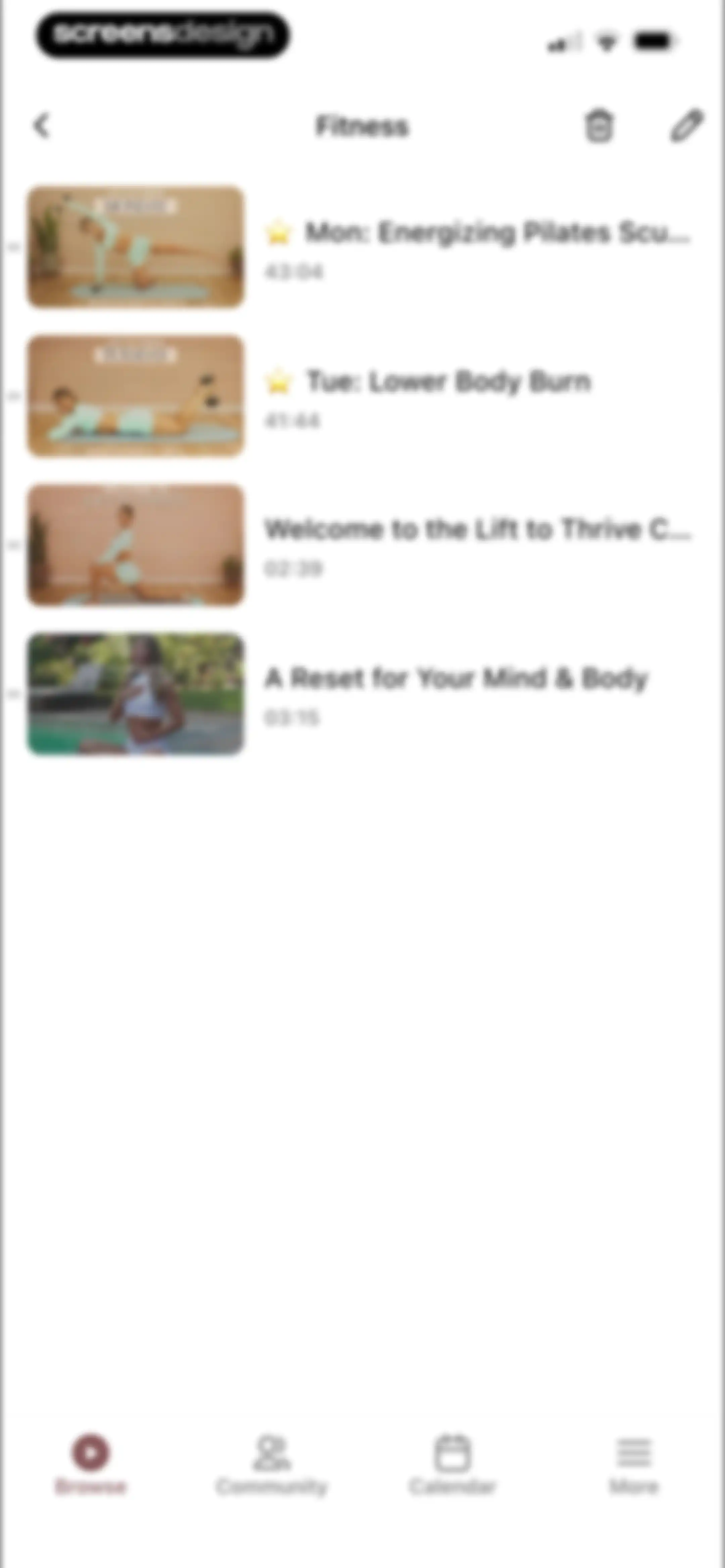 Fit with Coco screen 42