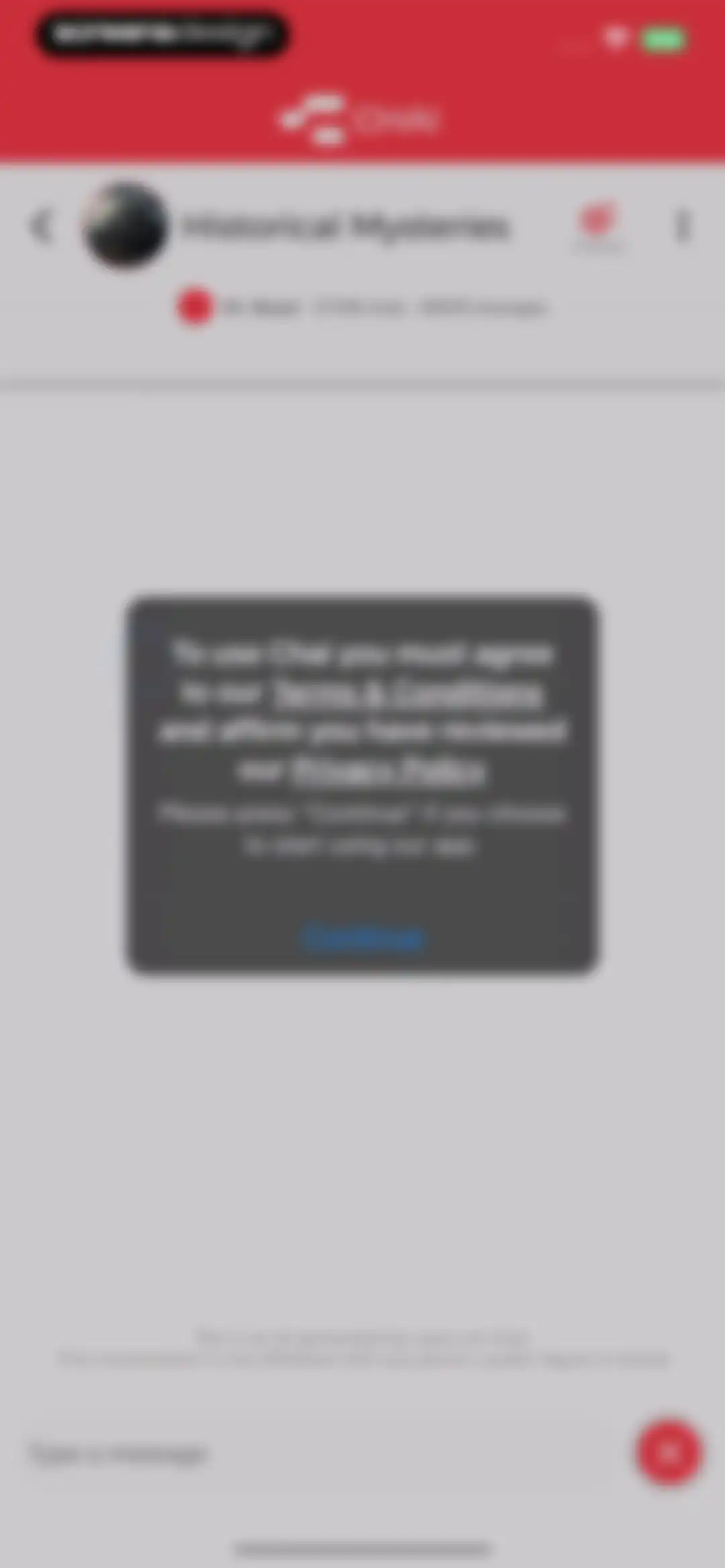 CHAI: Social AI Platform- Chat screen 9