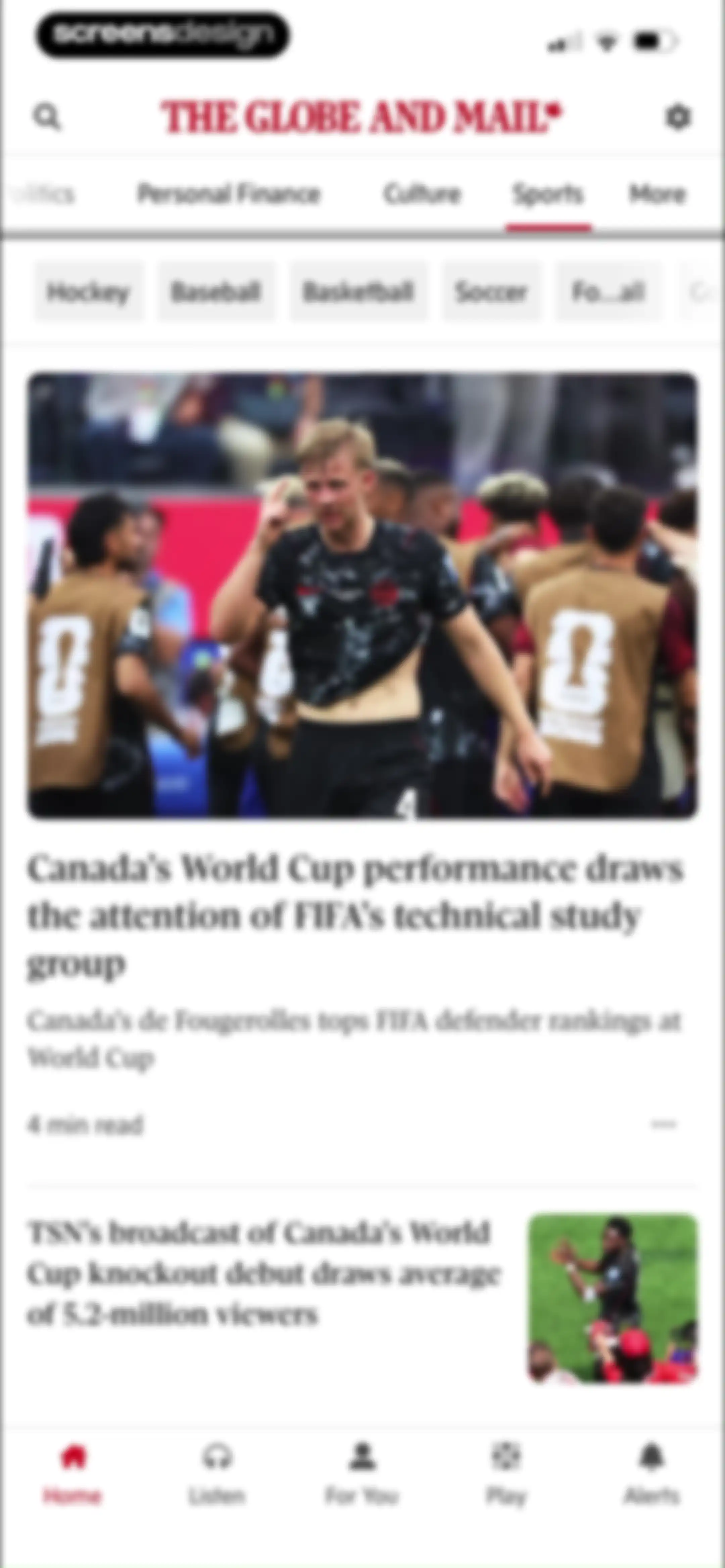 The Globe and Mail screen 62