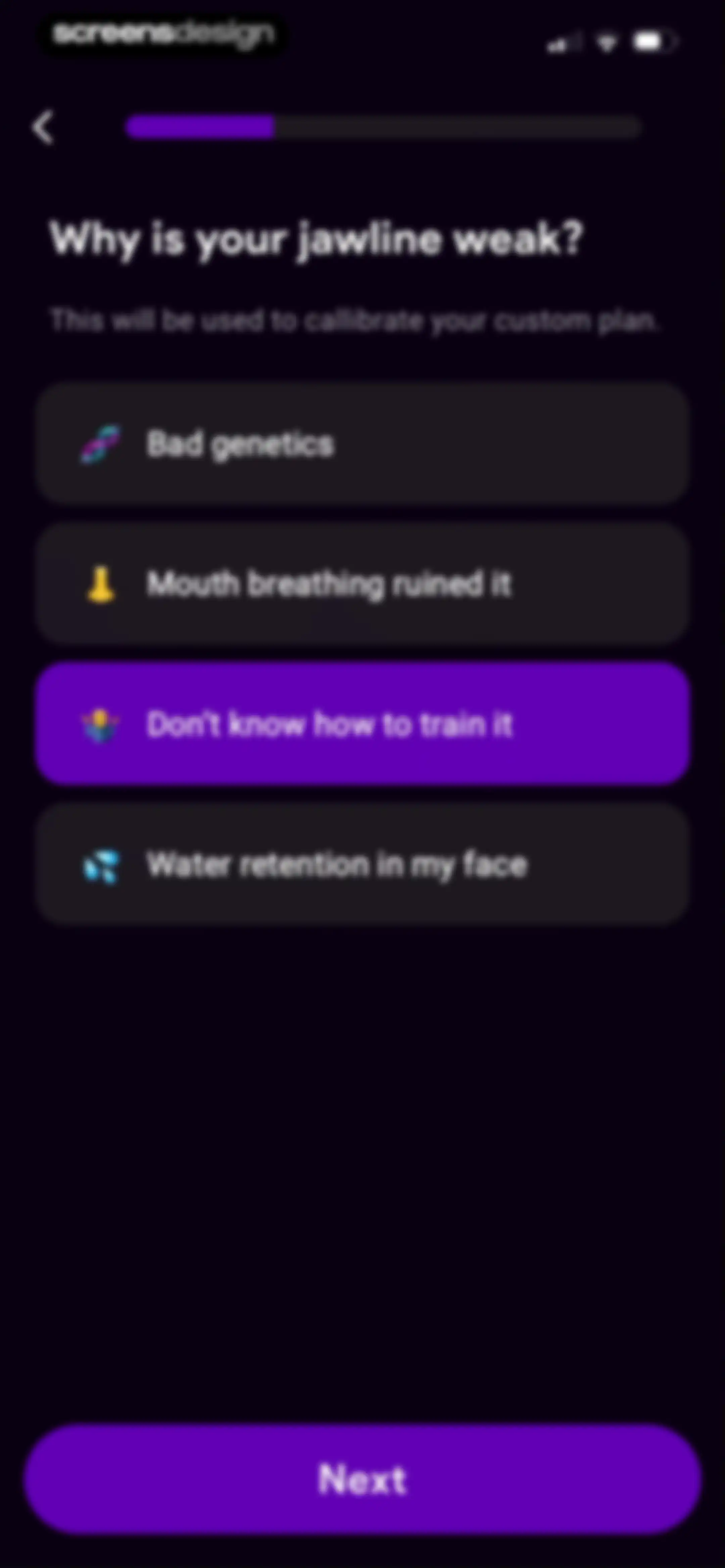 JawMax screen 5