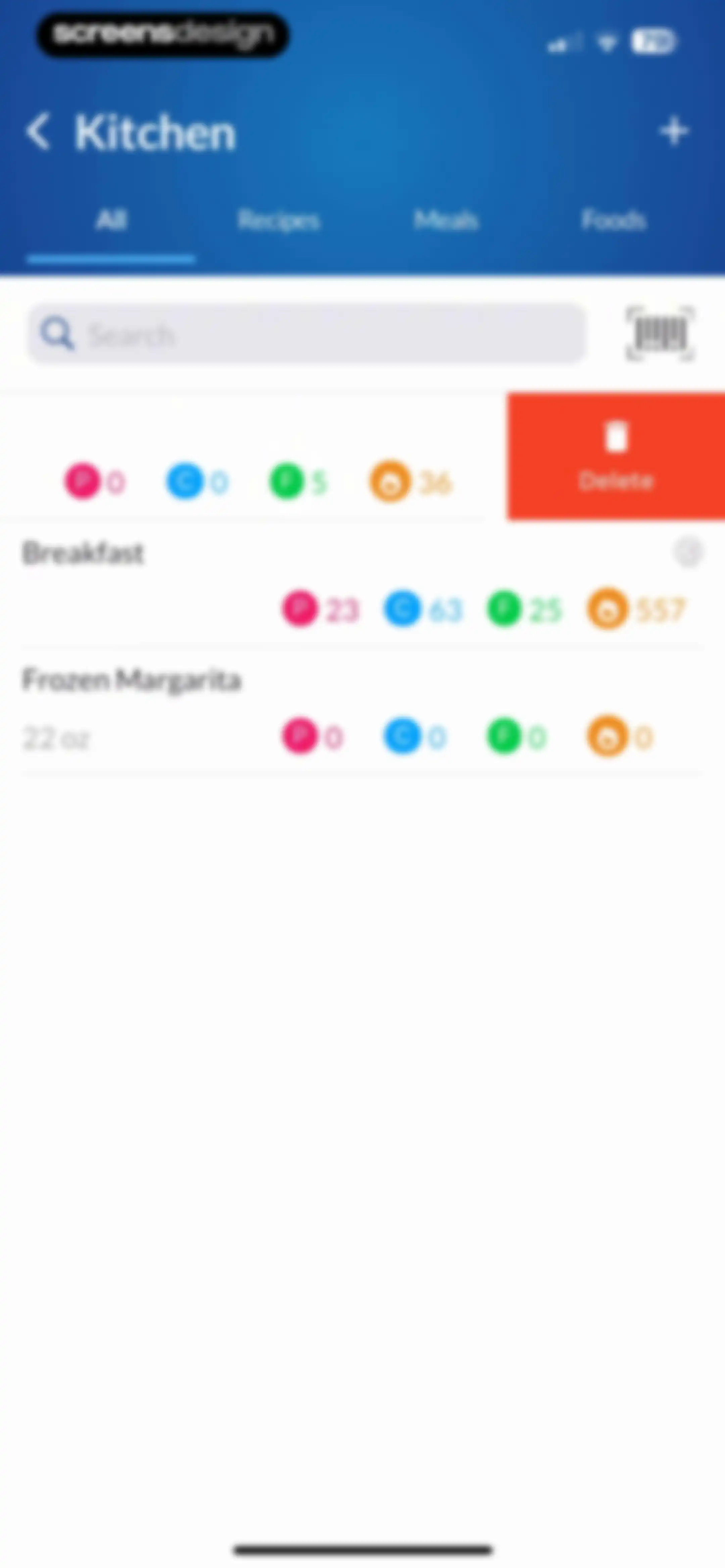 MacrosFirst - Macro Tracker screen 131