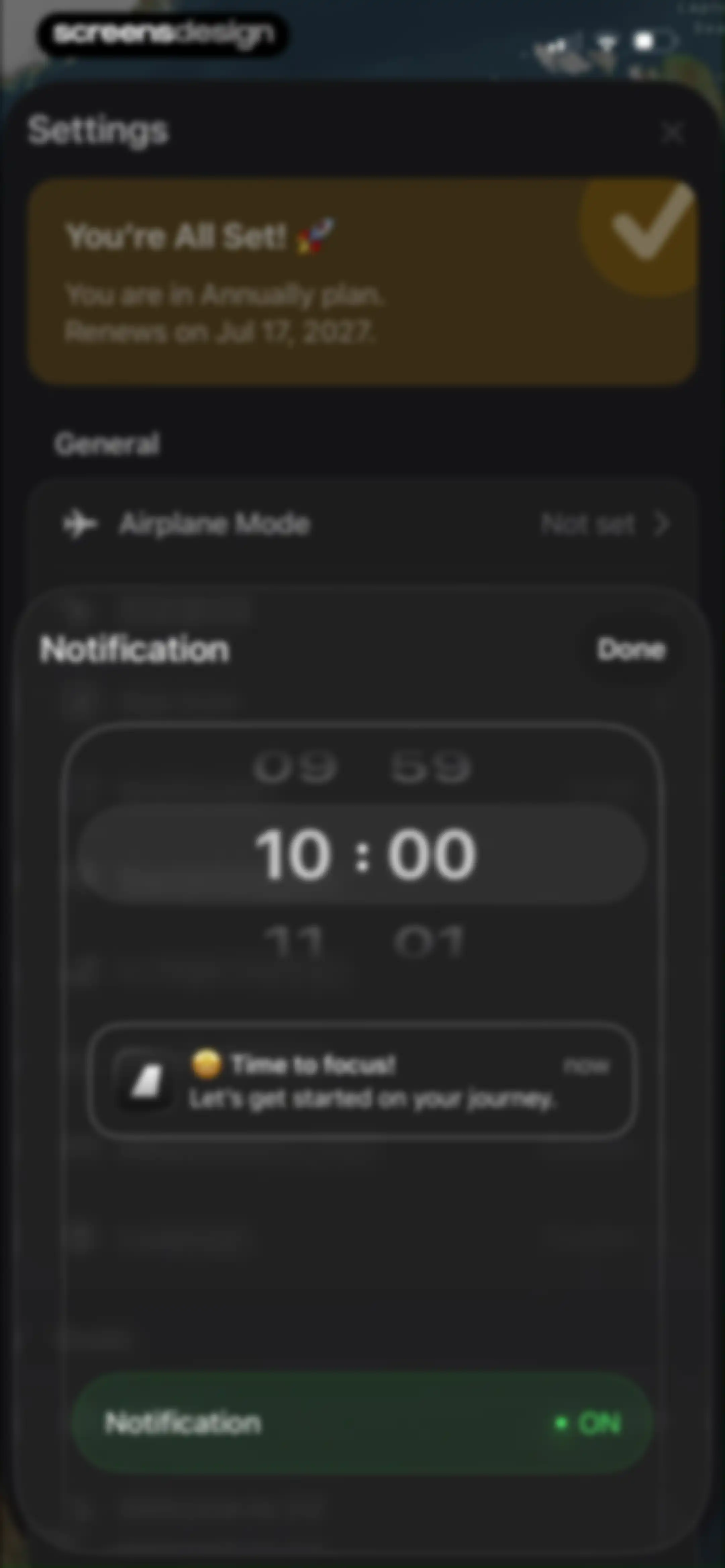 FocusFlight - Deepfocus Timer screen 120