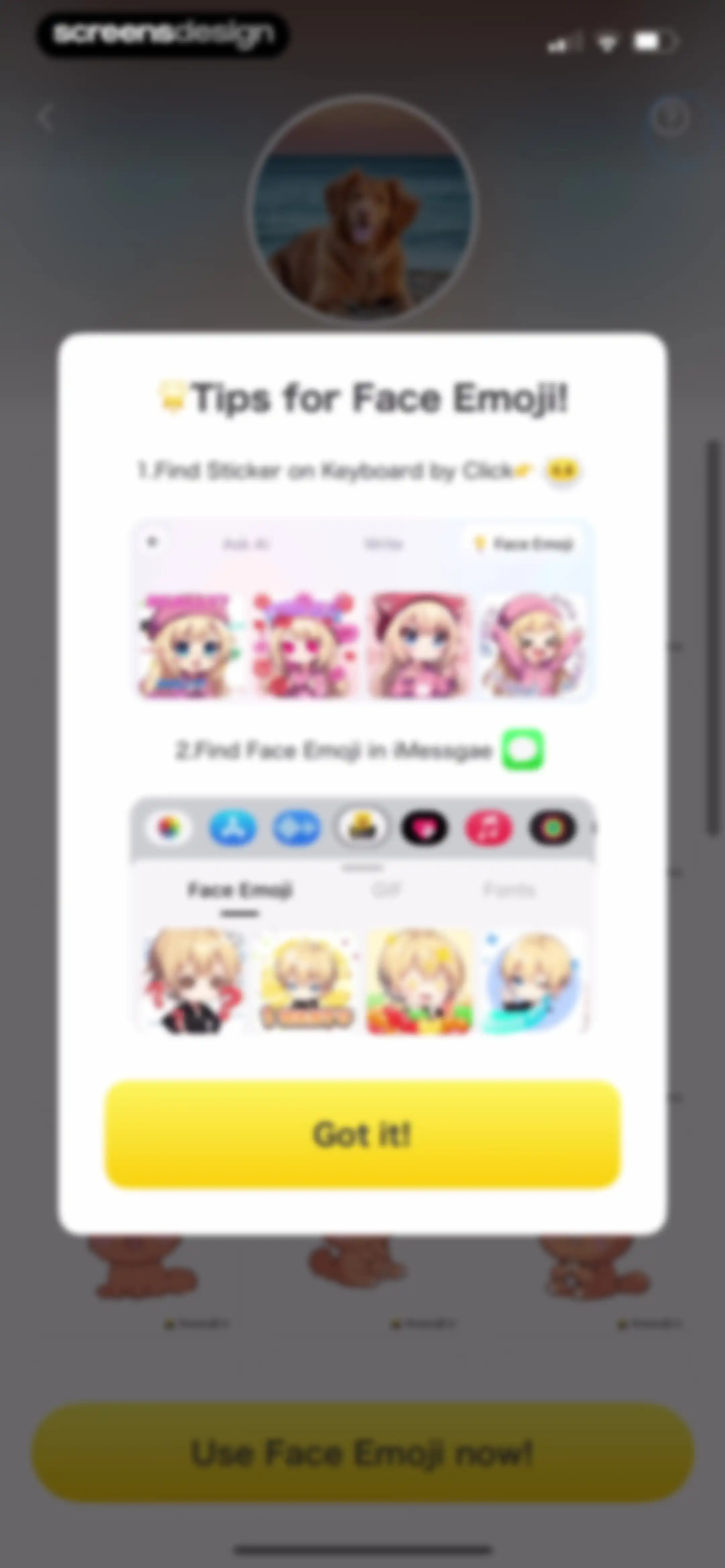 Facemoji AI Emoji Keyboard screen 74