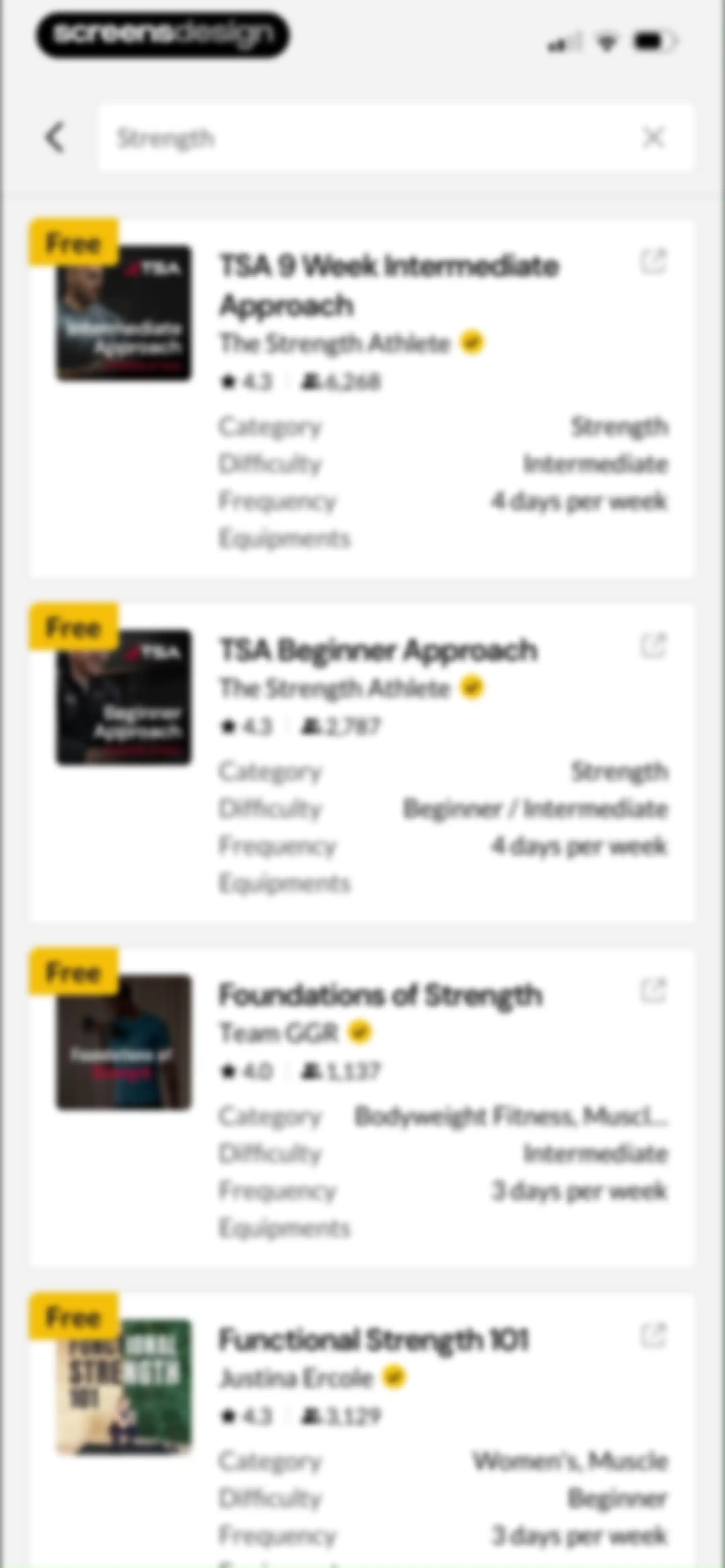 Boostcamp: Workout Programs screen 138