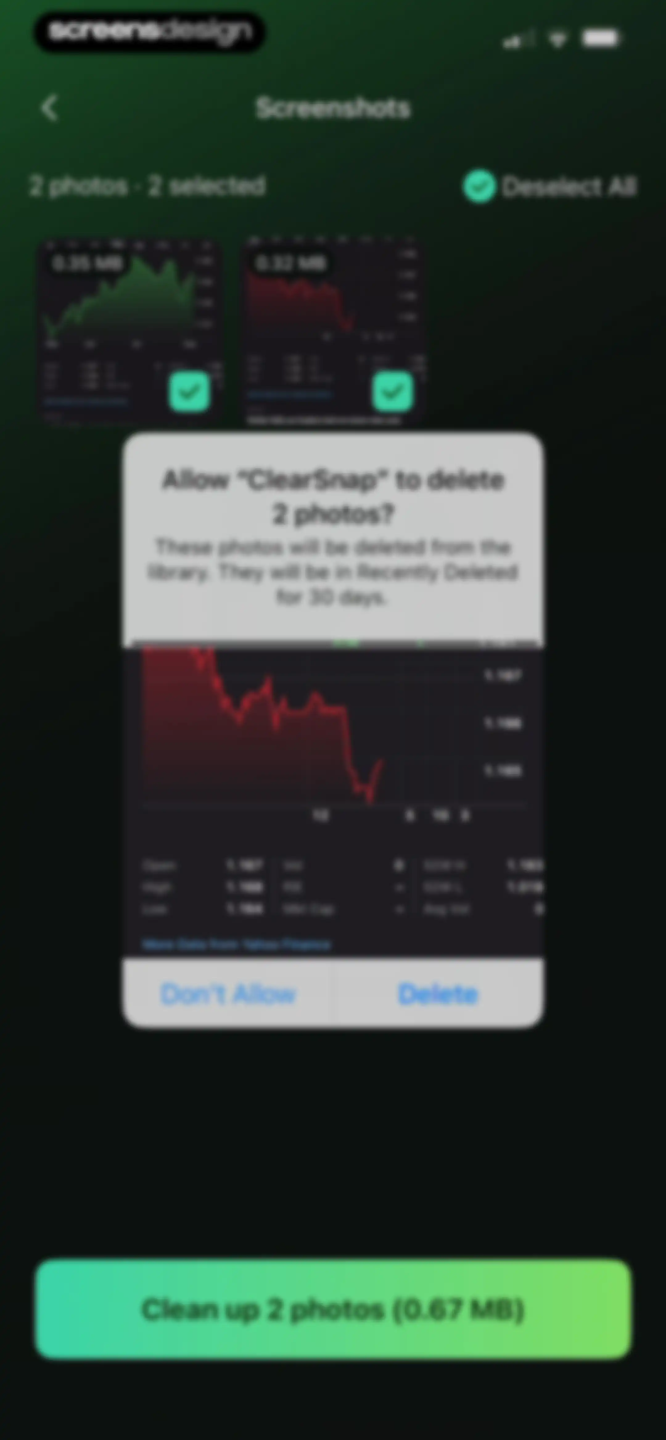 ClearSnap-Clean Up Storage screen 25