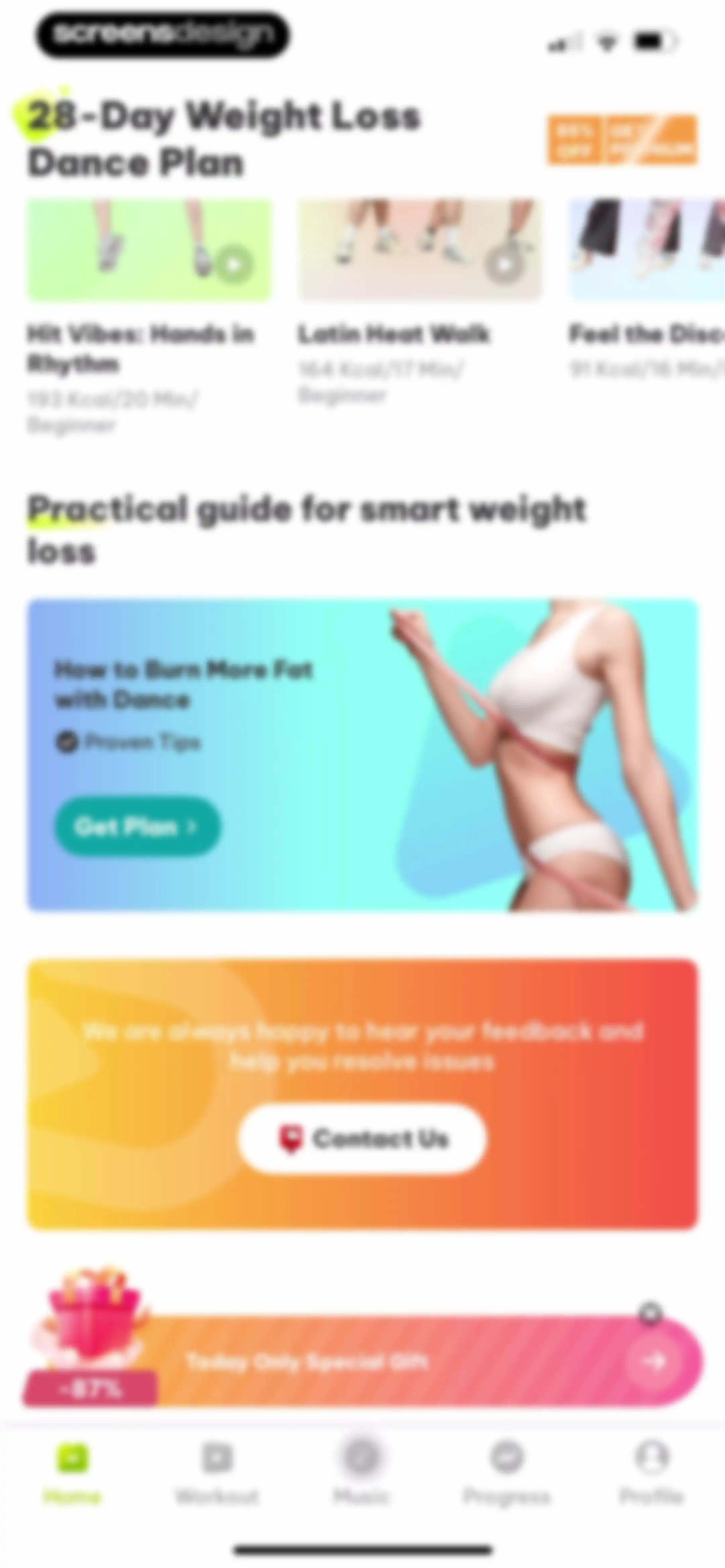 Dancefitme: Fun weight loss screen 73