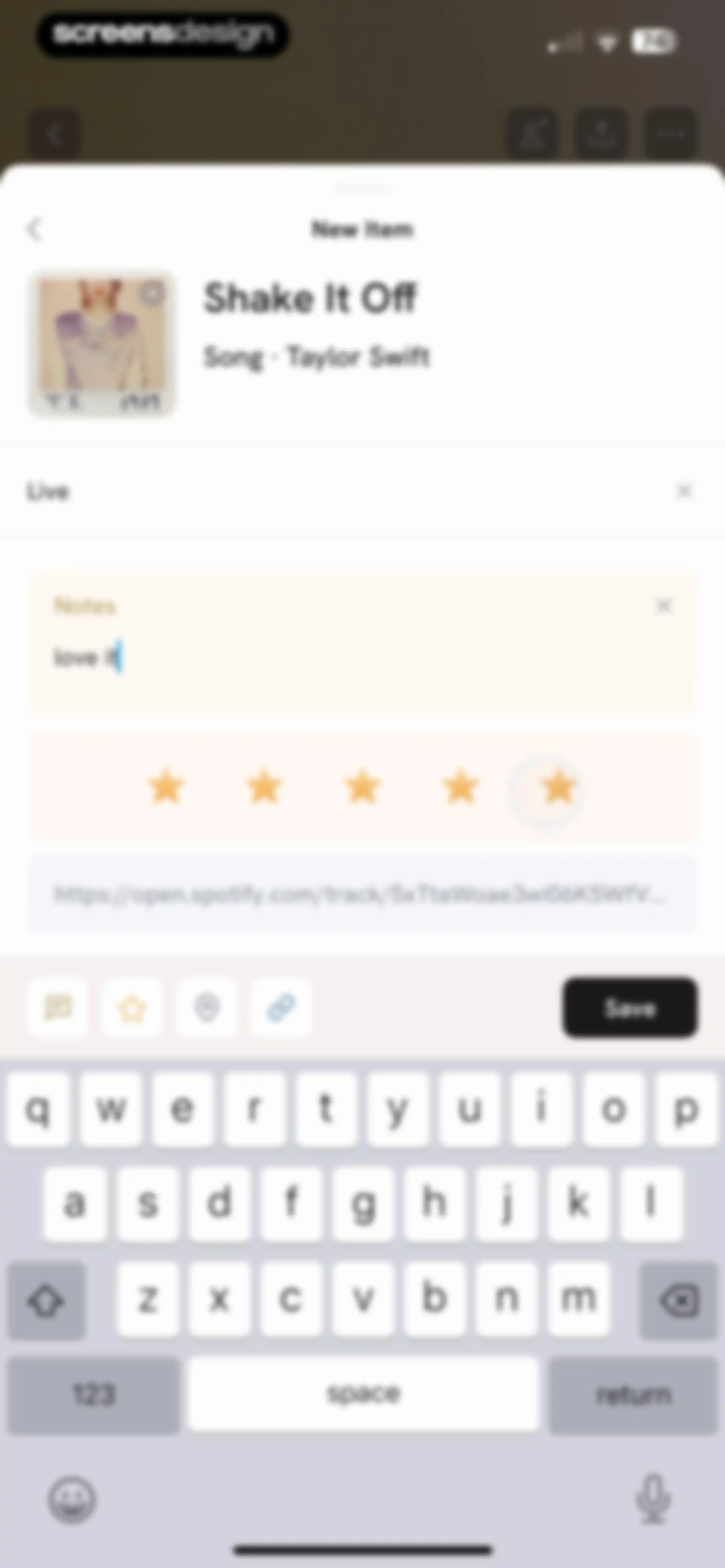 Hypelist: Create & Share Lists screen 98