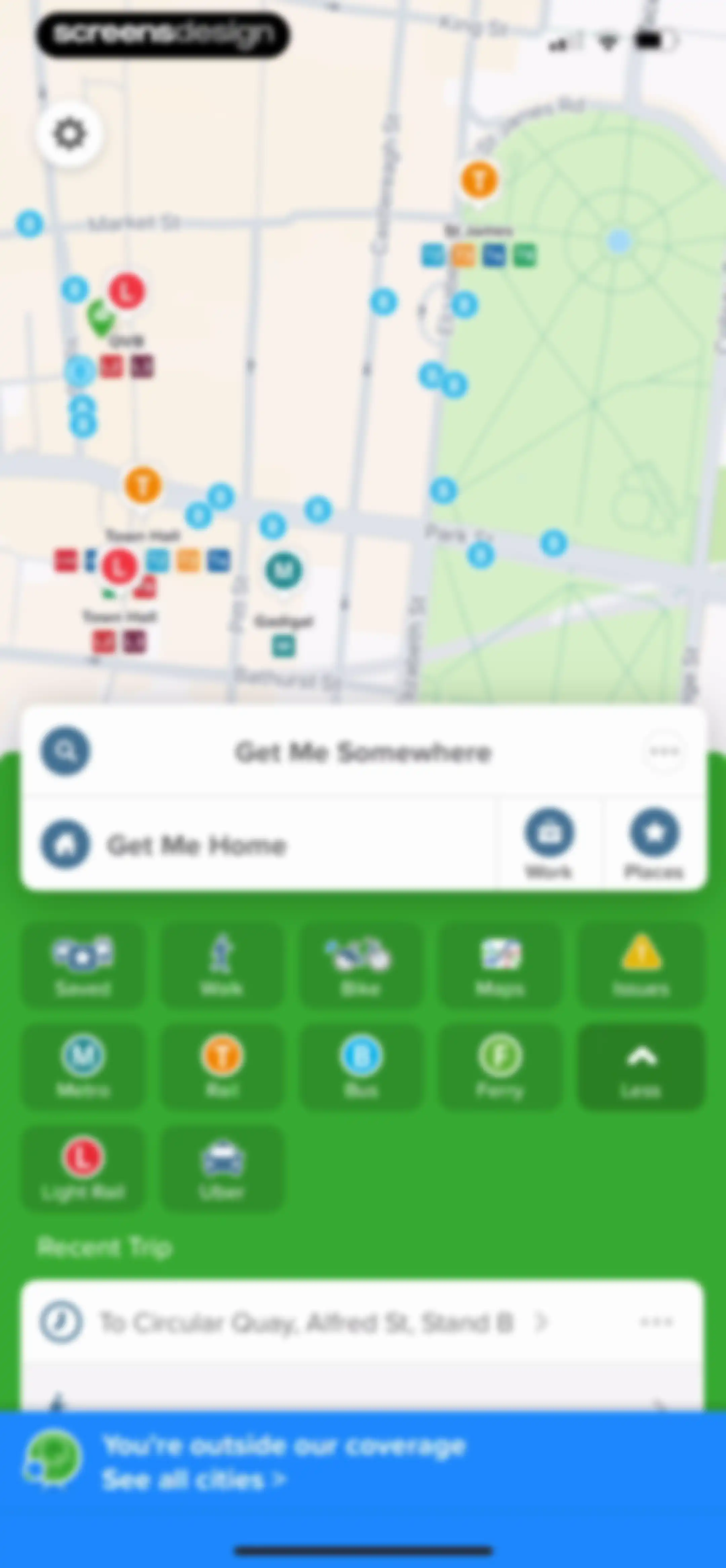 Citymapper: All Live Transit screen 126