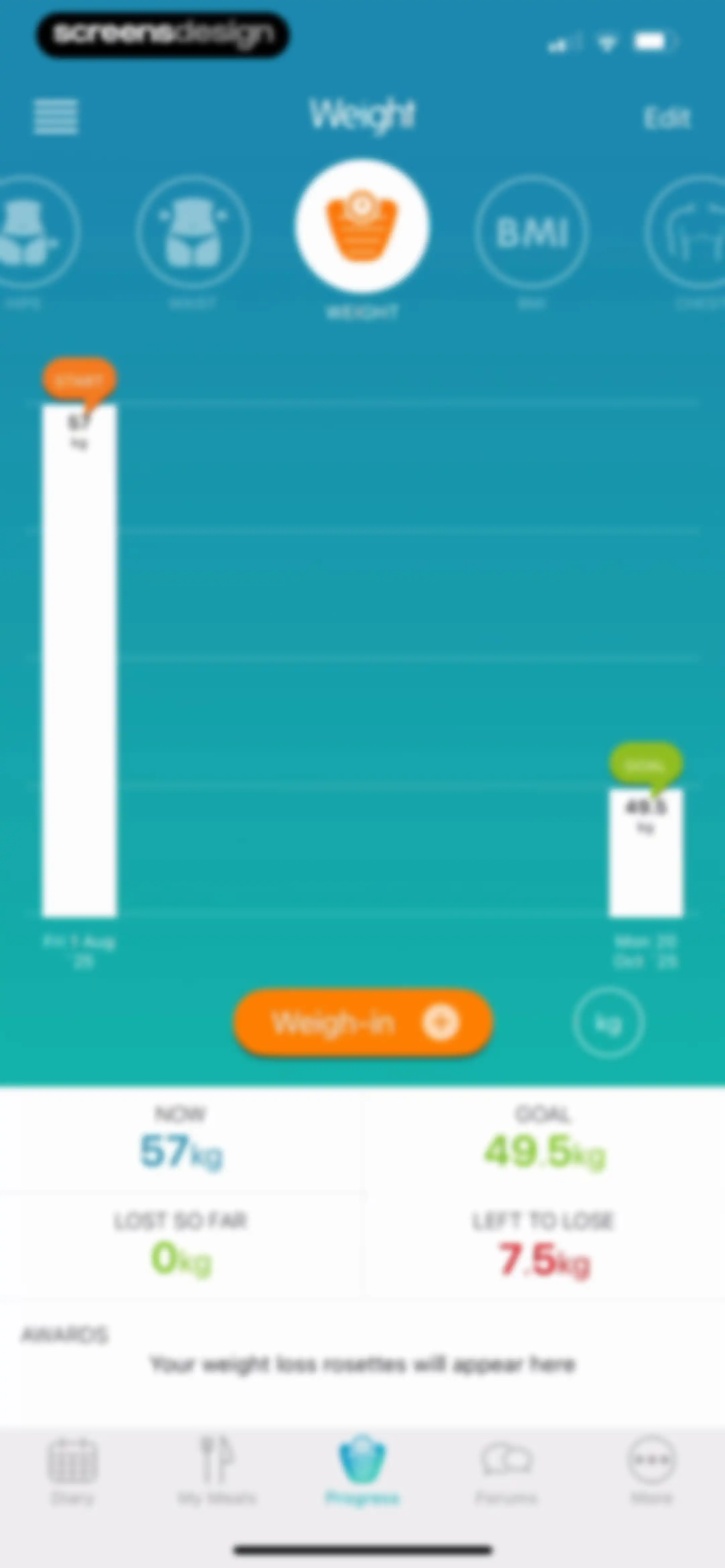 Calorie Counter + screen 111