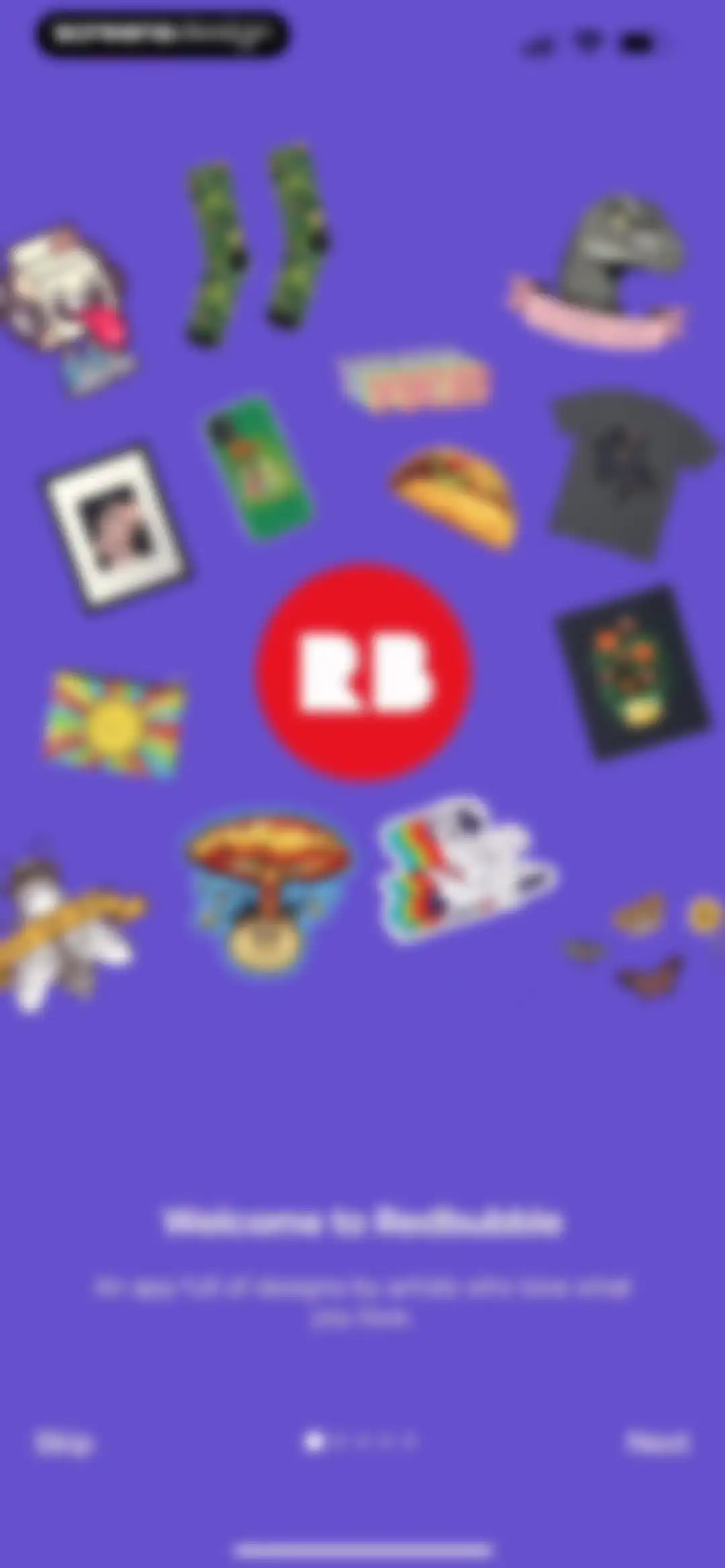 Redbubble - Shop original art screen 3