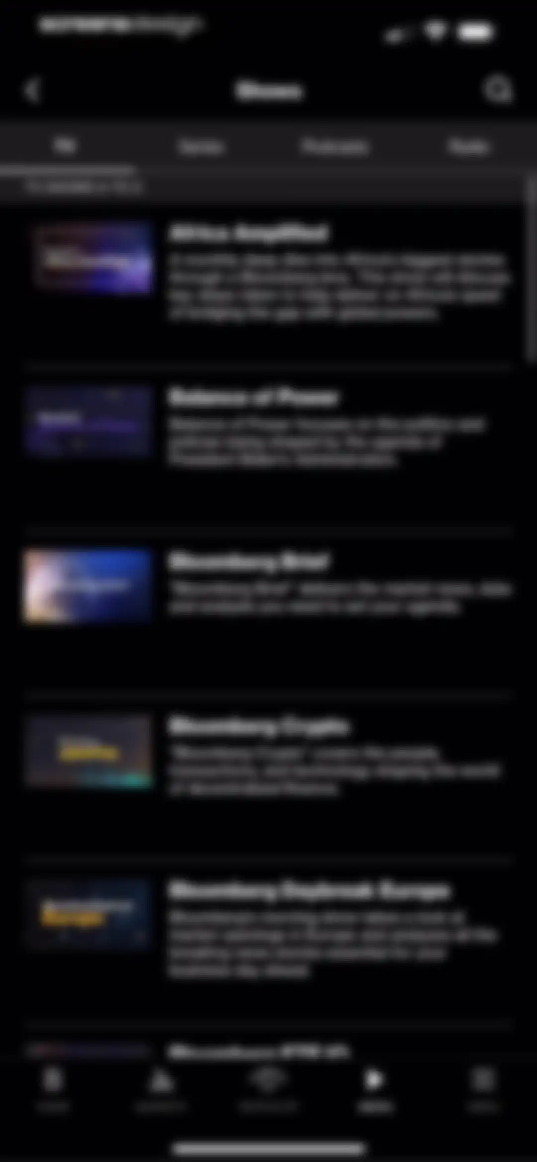 Bloomberg: Business News Daily screen 60