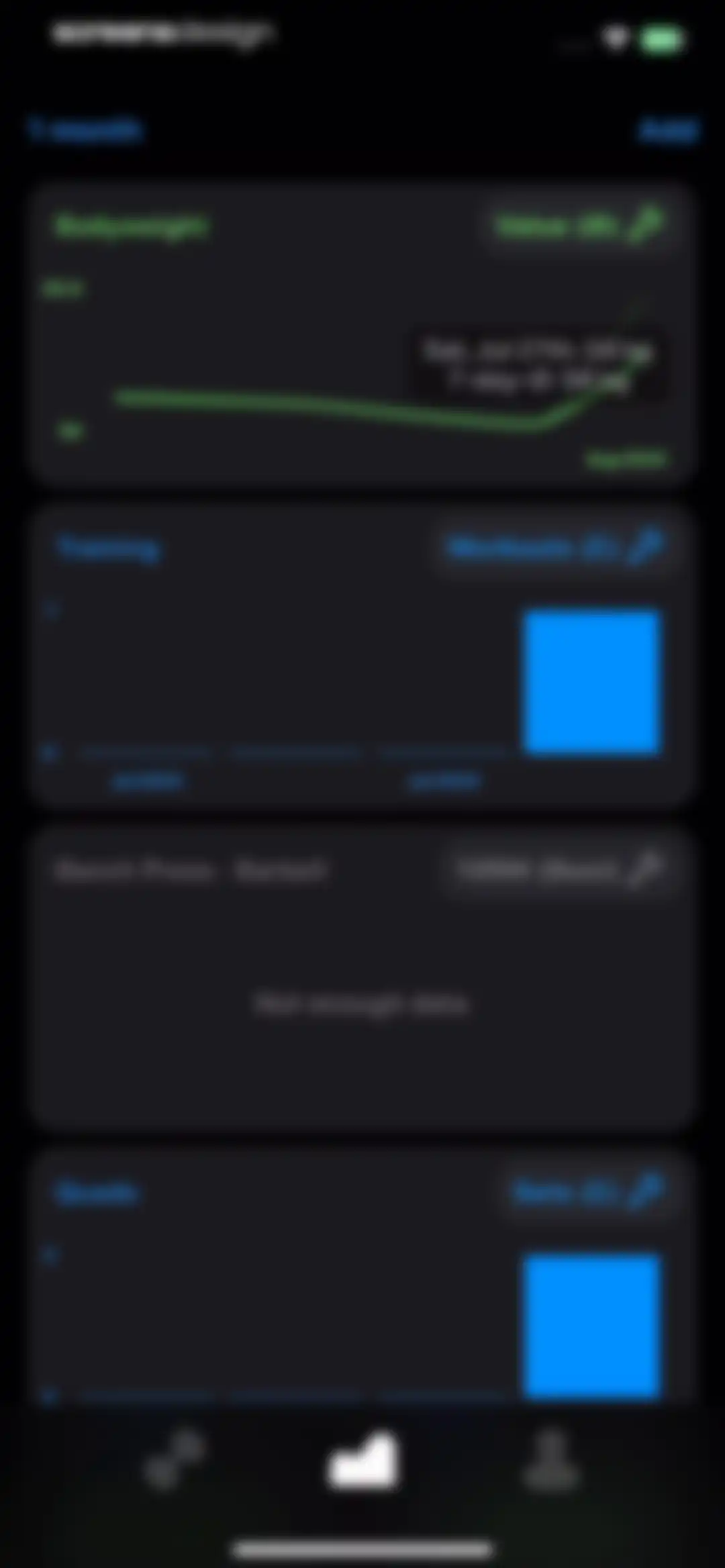 Gym Workout Alpha Progression screen 80