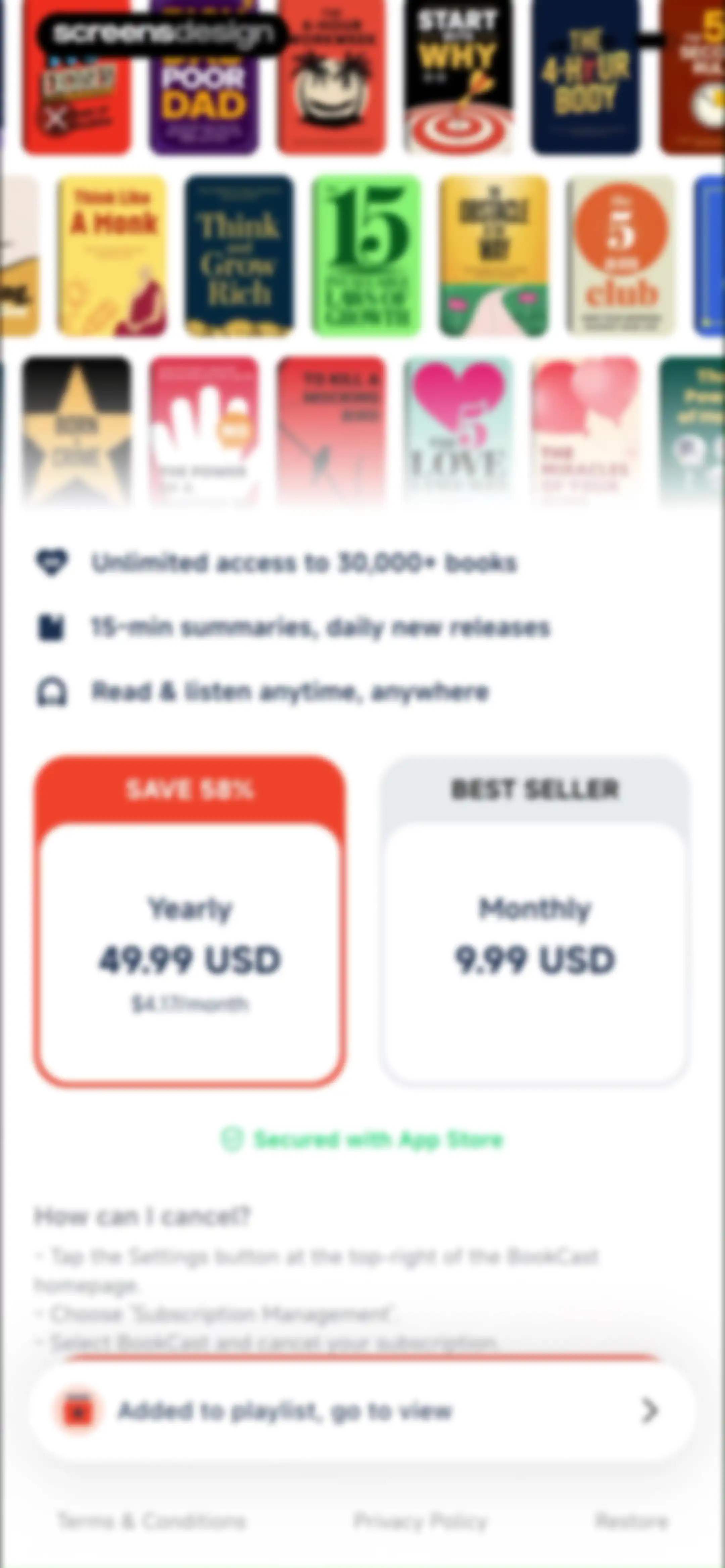 BookCast: 15-Minute Insights screen 43