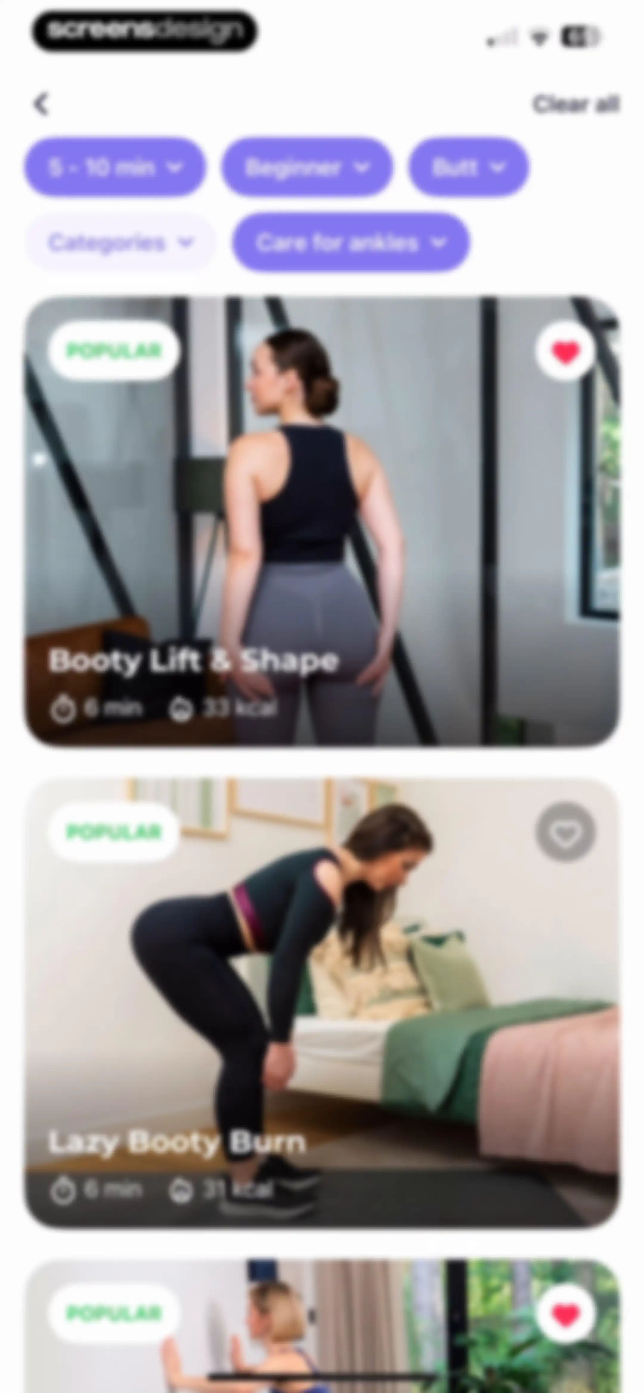 FitMe - Lazy Workout at Home screen 93