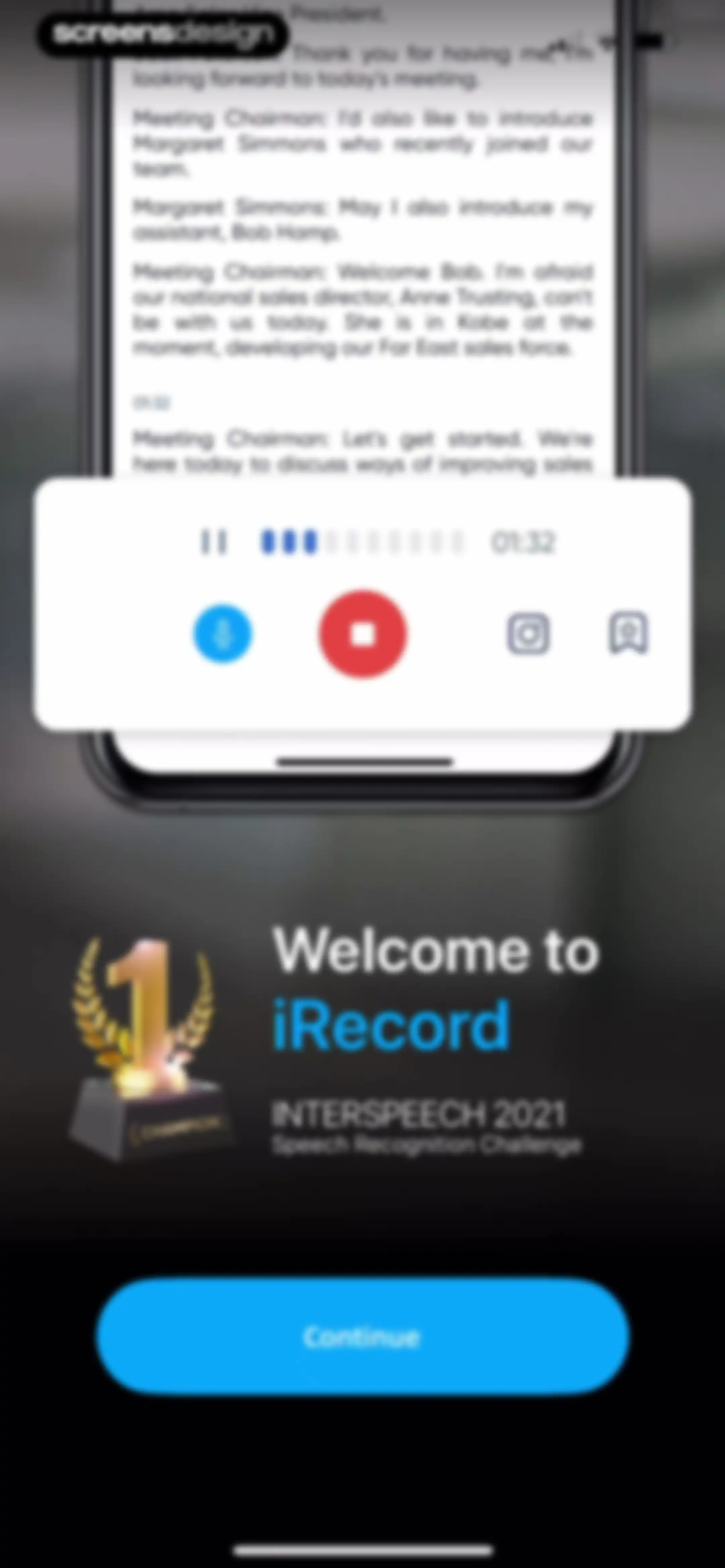 iRecord: Transcribe Voice Memo screen 1
