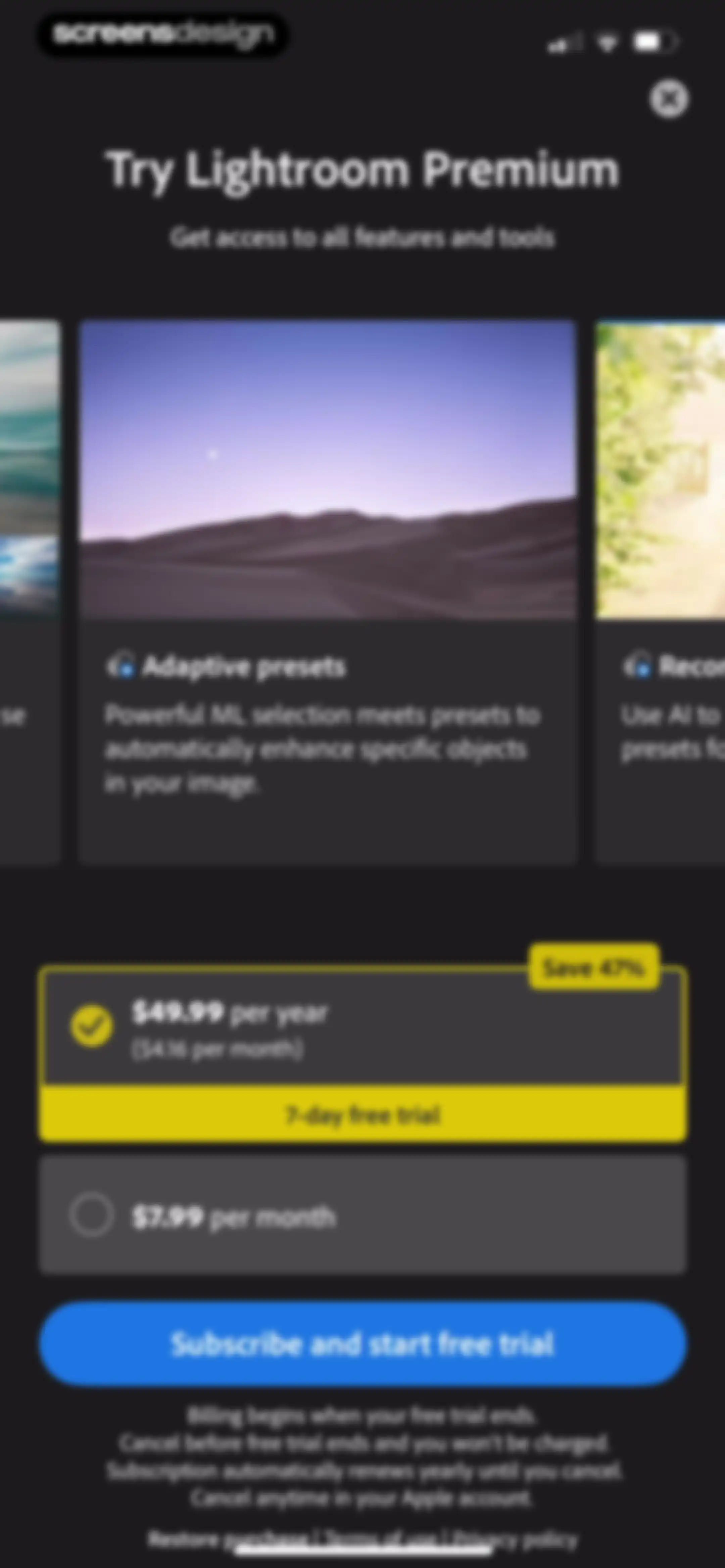 Lightroom: AI Photo Editor screen 15