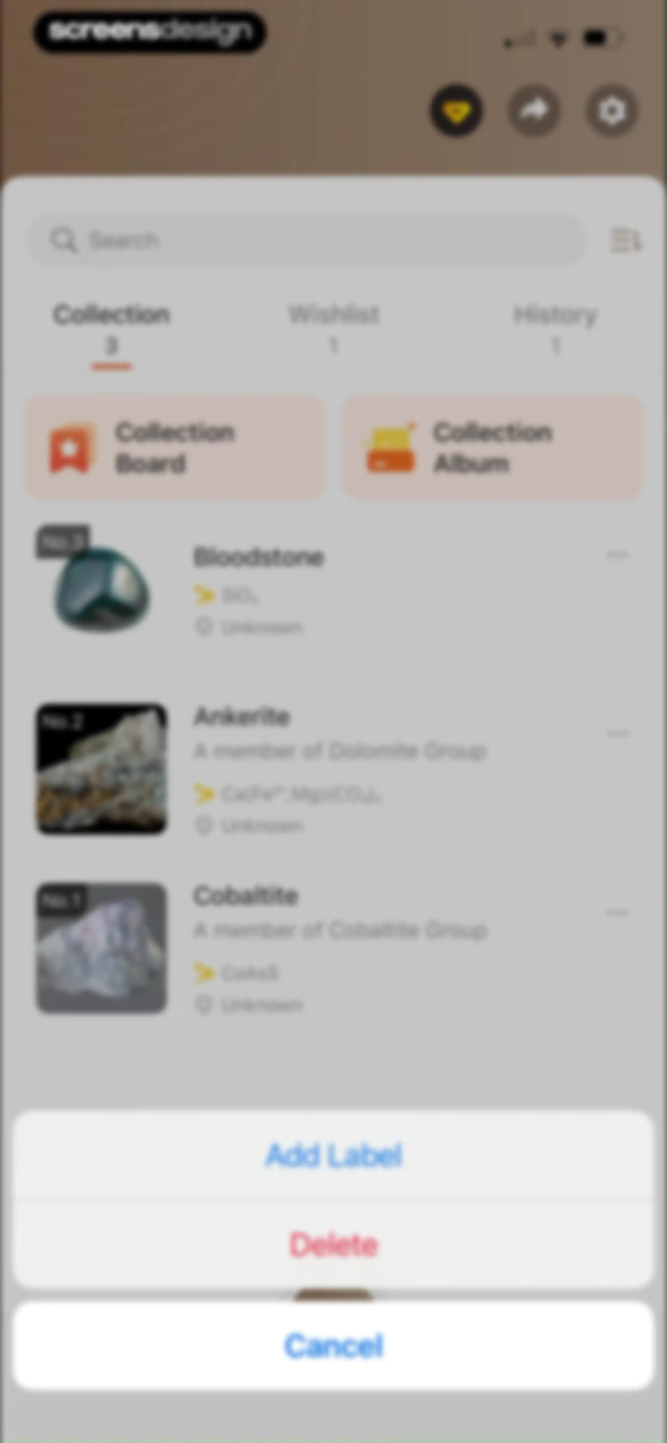Rock Identifier: Stone ID screen 103