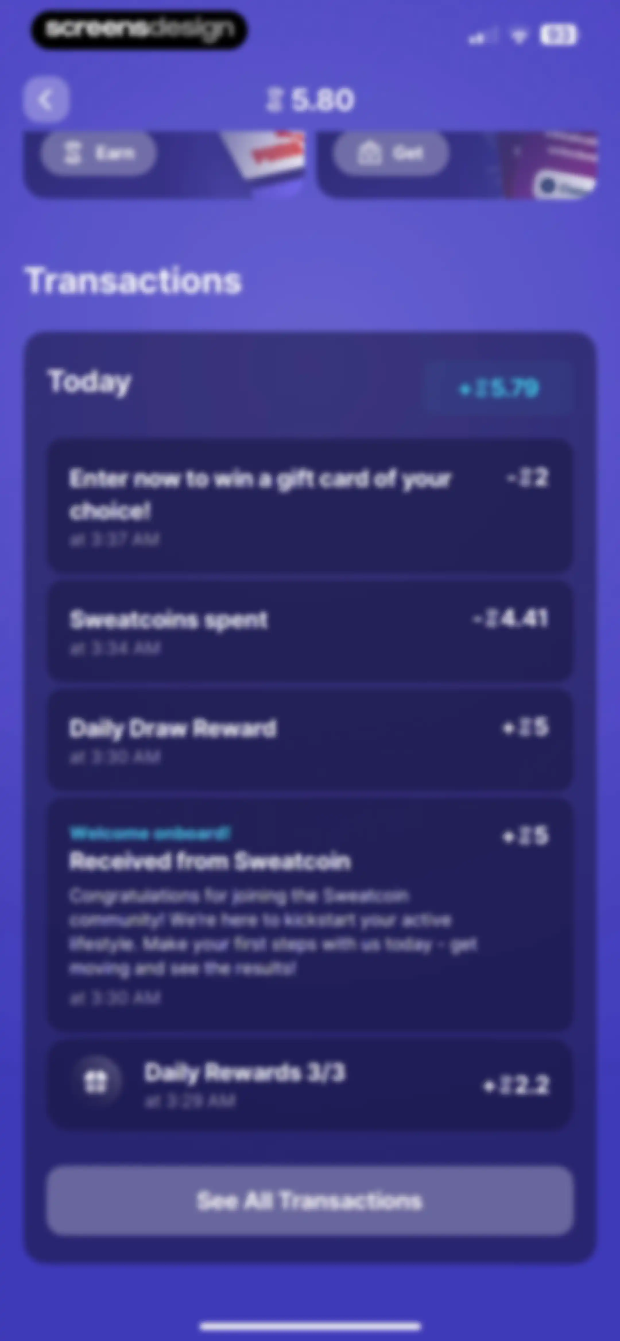 Sweatcoin Walking Step Counter screen 155